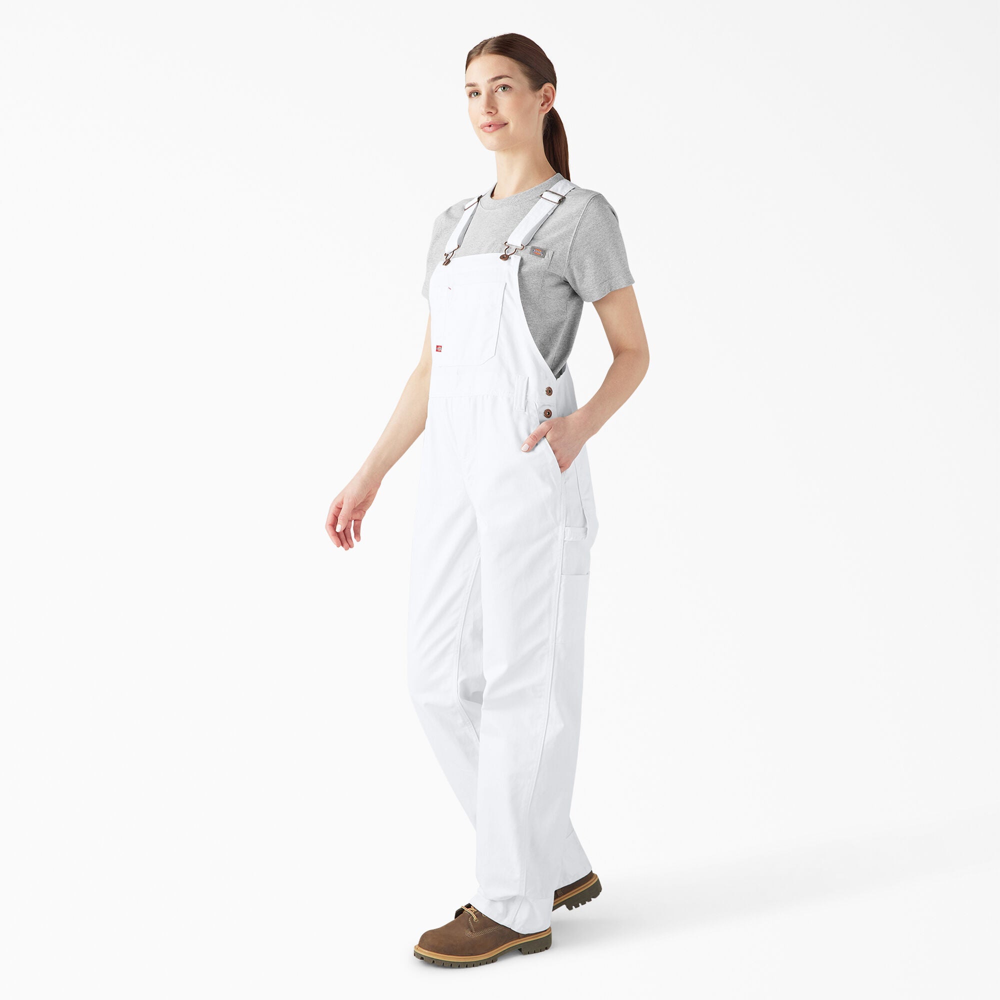 Women's Relaxed Fit Bib Overalls - 图片 3