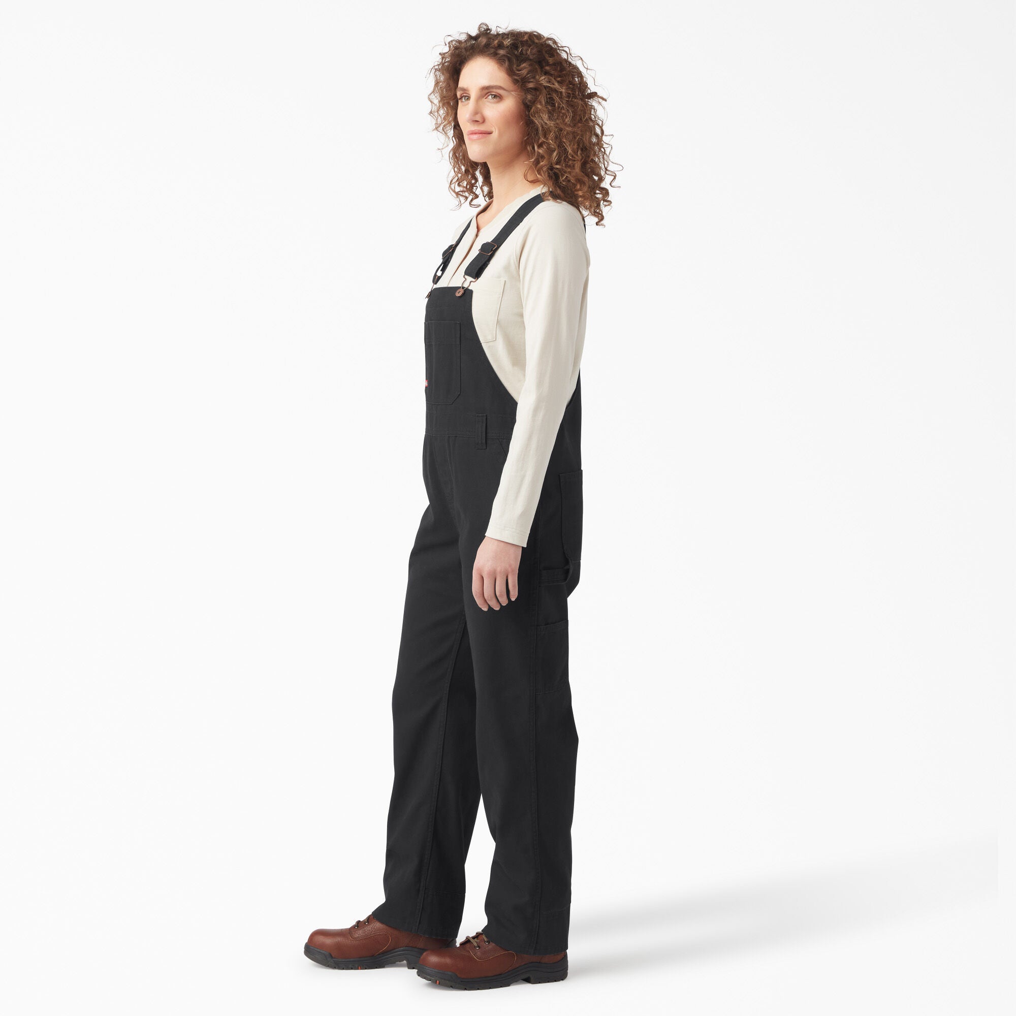 Women's Relaxed Fit Bib Overalls - 图片 3