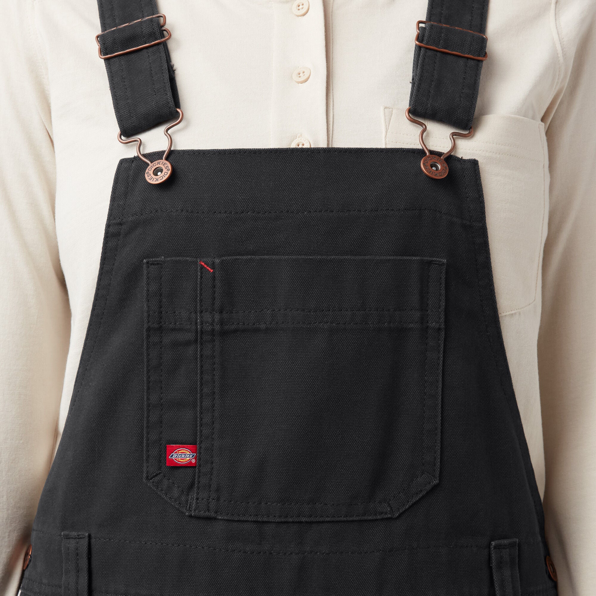 Women's Relaxed Fit Bib Overalls - 图片 5