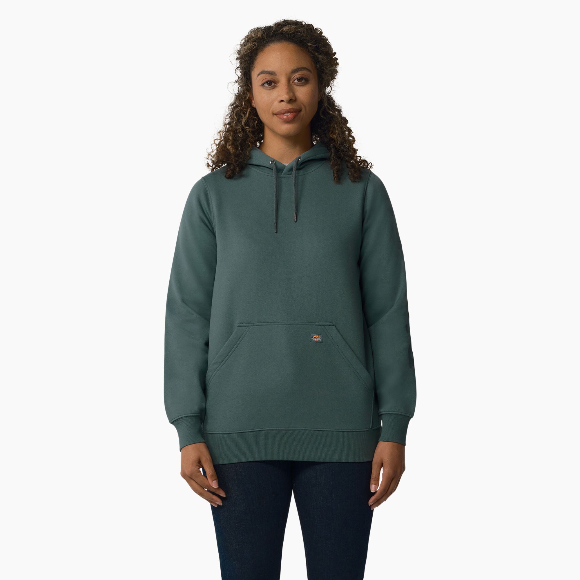 Women's Water Repellent Sleeve Logo Hoodie
