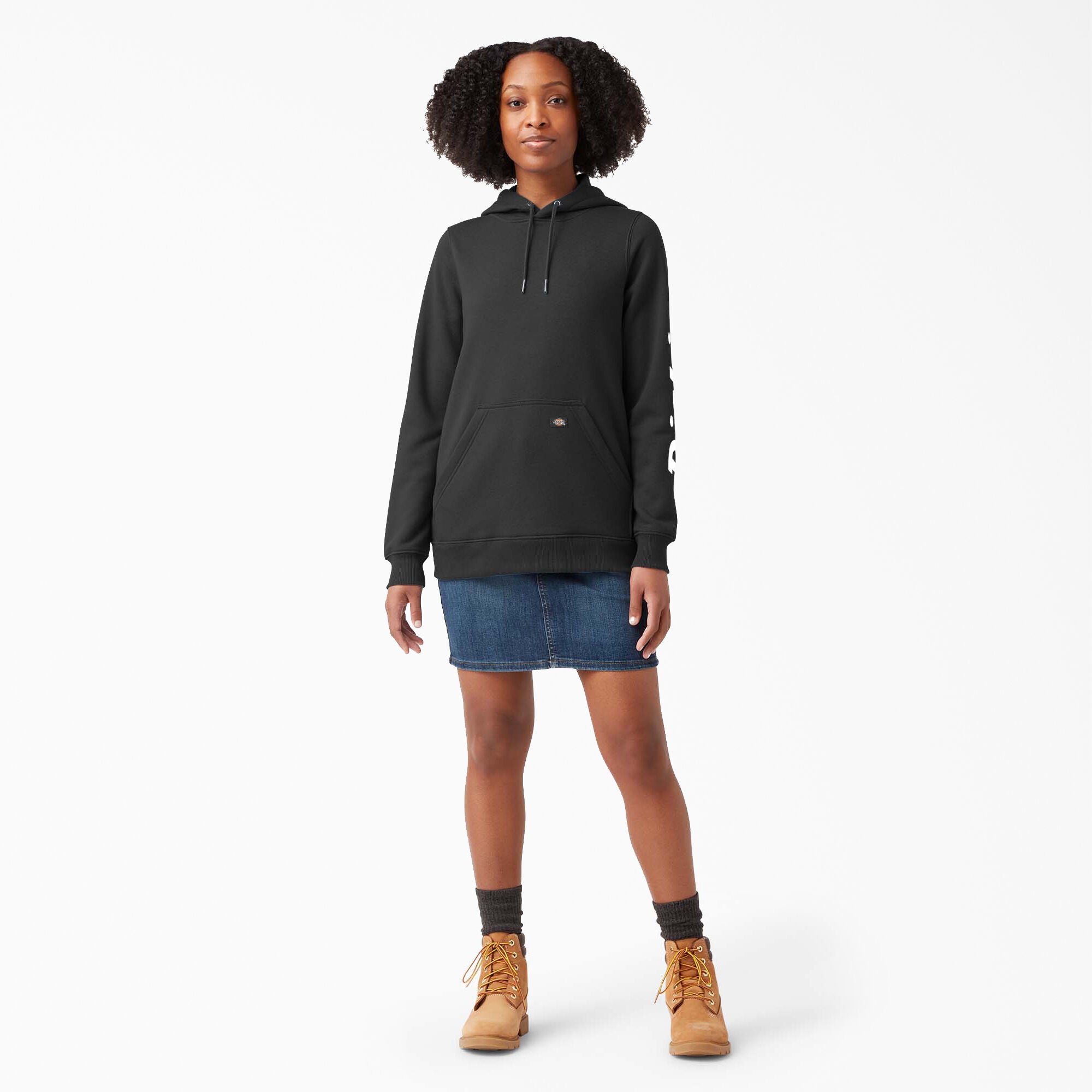 Women's Water Repellent Sleeve Logo Hoodie - 图片 4