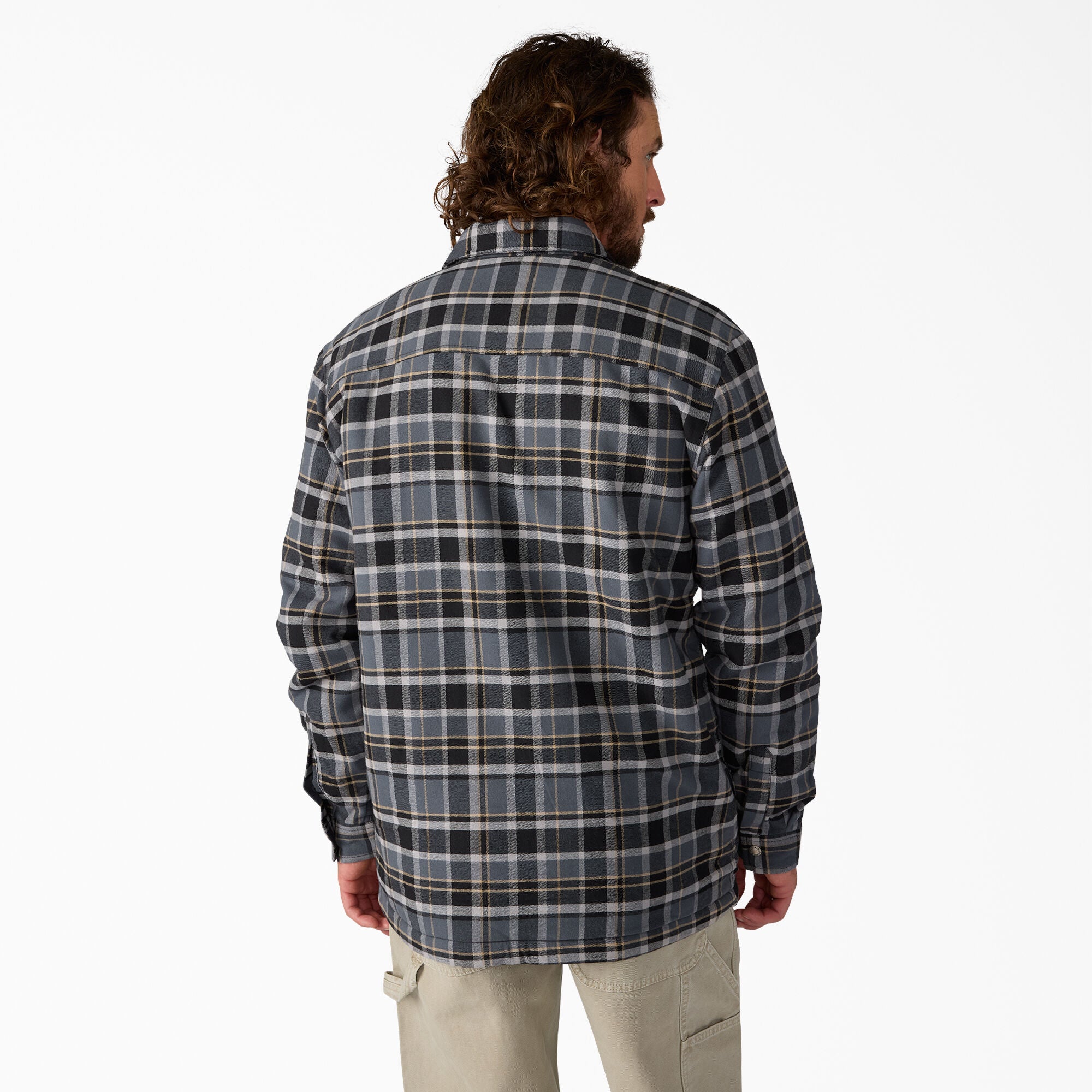 Water Repellent Fleece-Lined Flannel Shirt Jacket - 图片 2