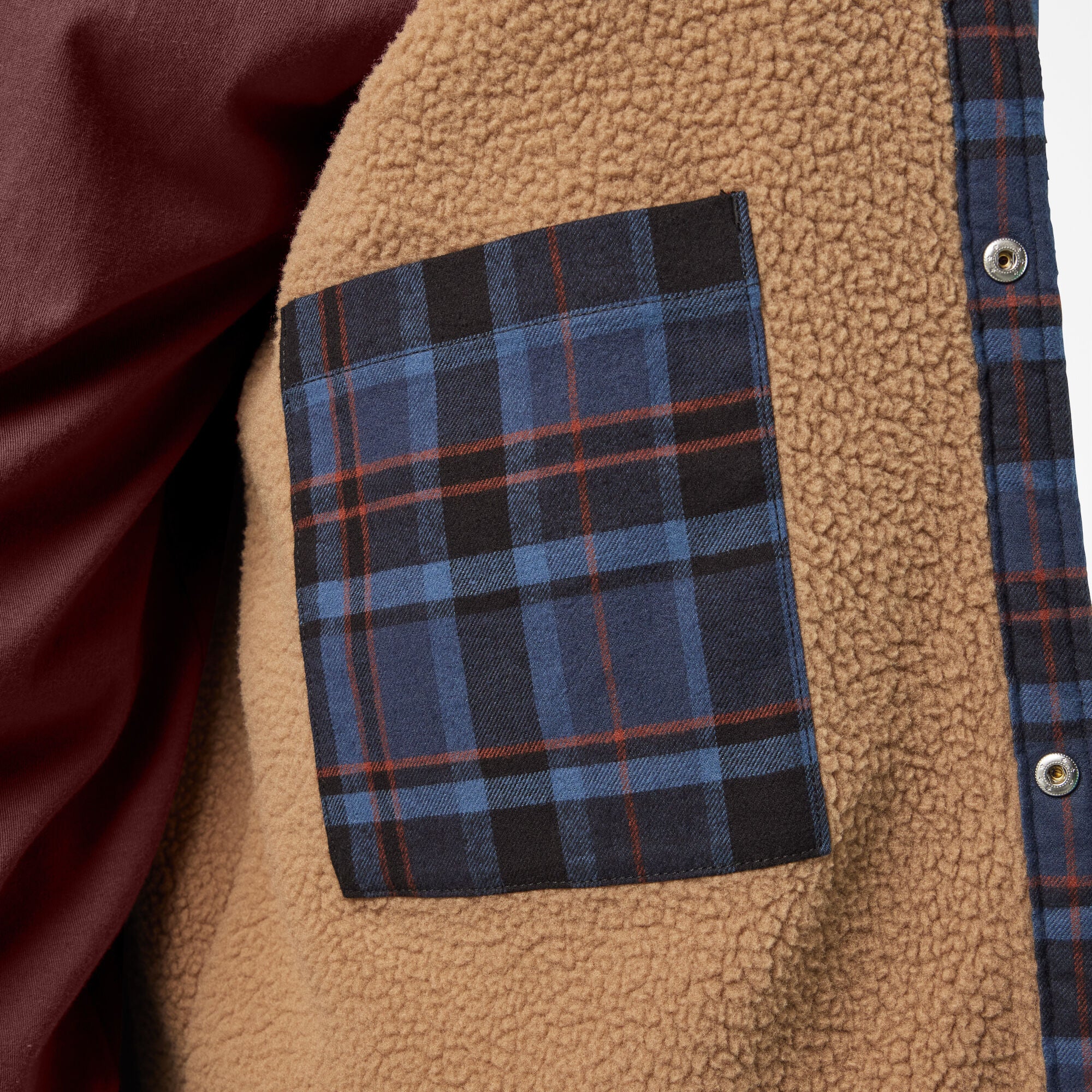 Water Repellent Fleece-Lined Flannel Shirt Jacket - 图片 9