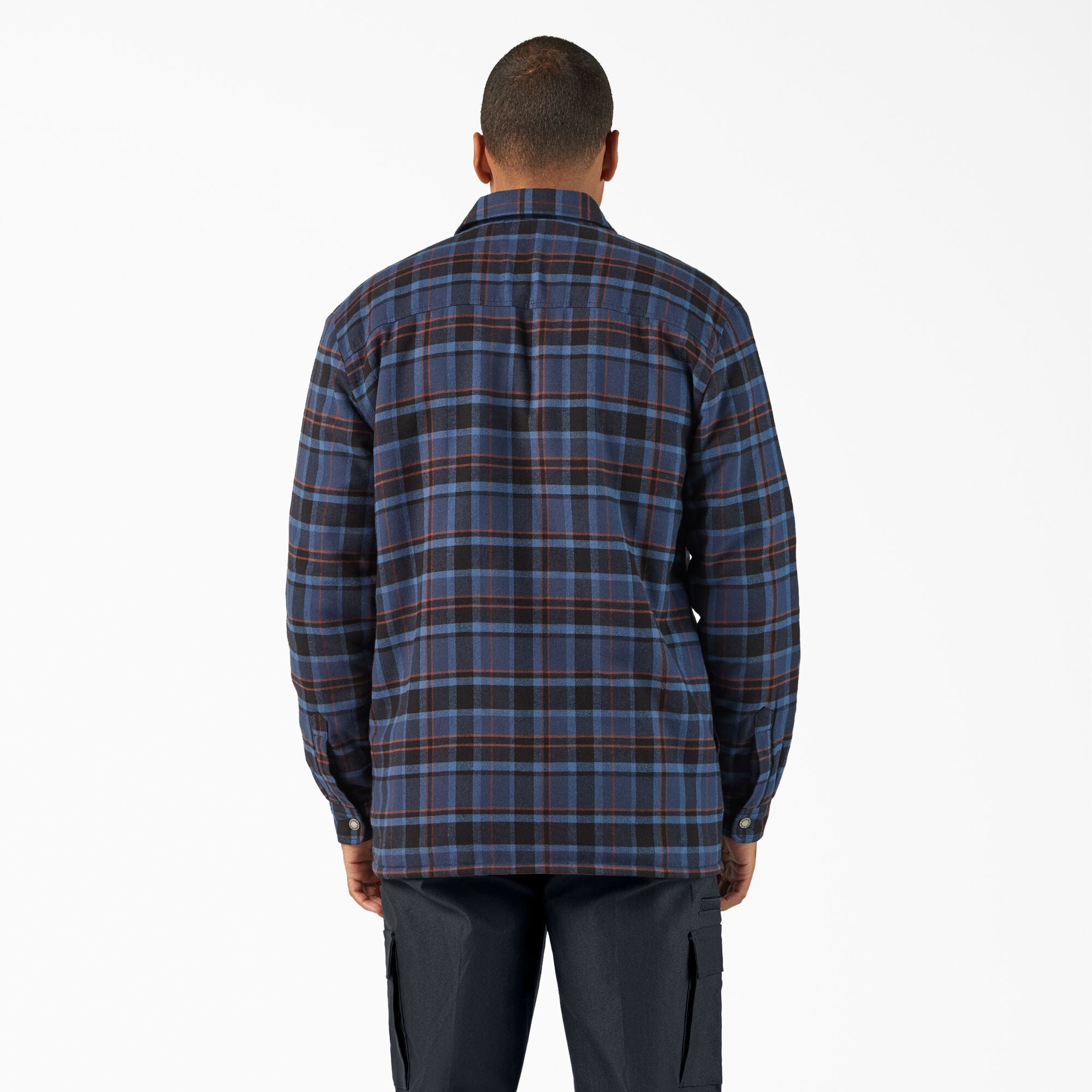 Water Repellent Fleece-Lined Flannel Shirt Jacket - 图片 2