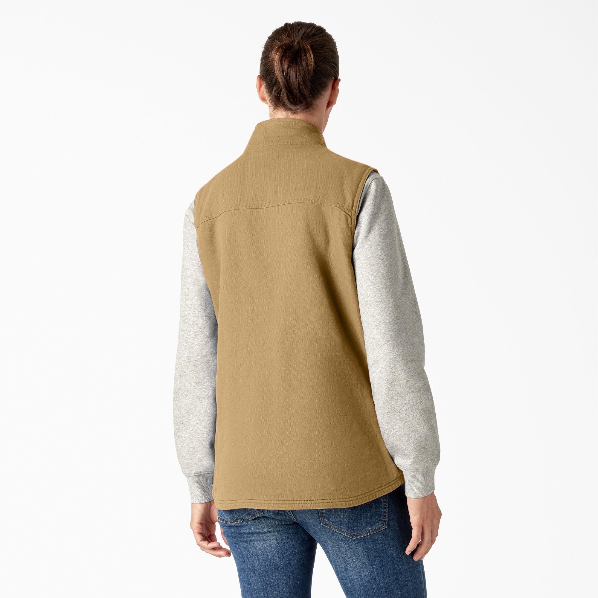 Women's Fleece Lined Duck Canvas Vest - 图片 2