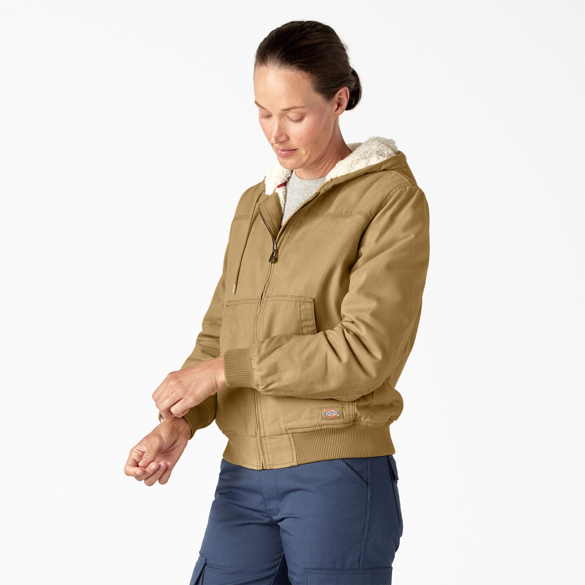 Women's Fleece Lined Duck Canvas Jacket - 图片 3
