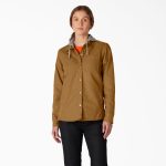 Women's Duck Hooded Shirt Jacket