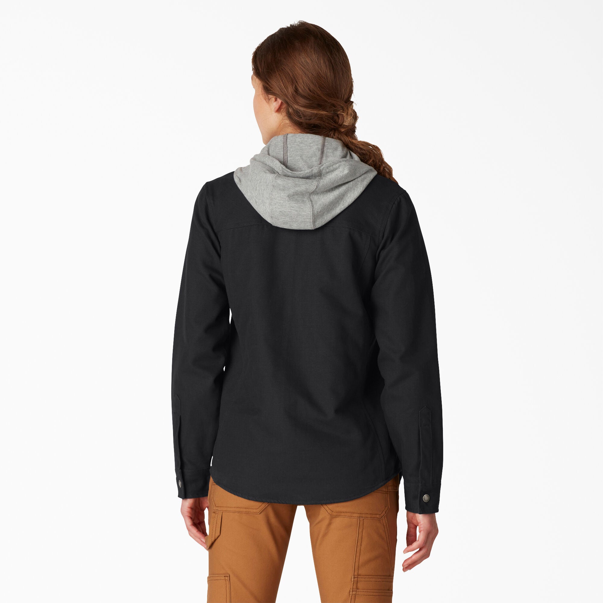 Women's Duck Hooded Shirt Jacket - 图片 2