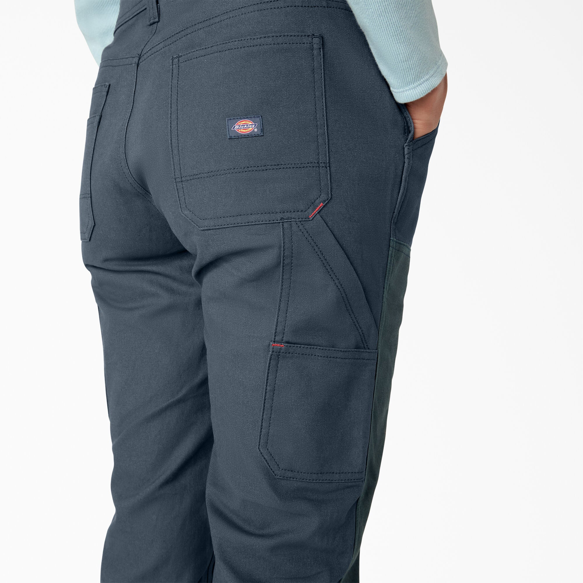 Women's Relaxed Fit Waxed Canvas Bib Overalls - 图片 7