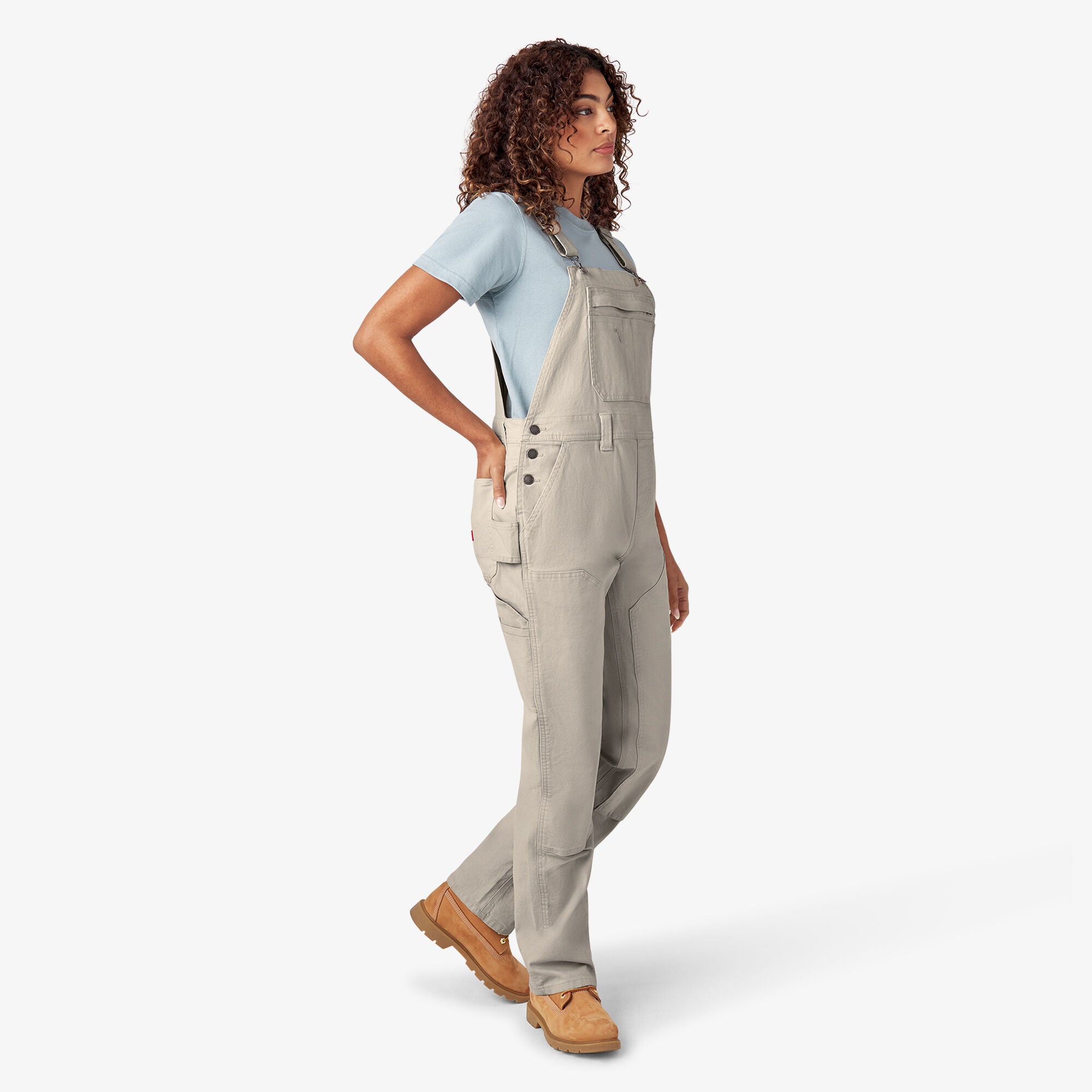 Women's Double Front Bib Overalls - 图片 4