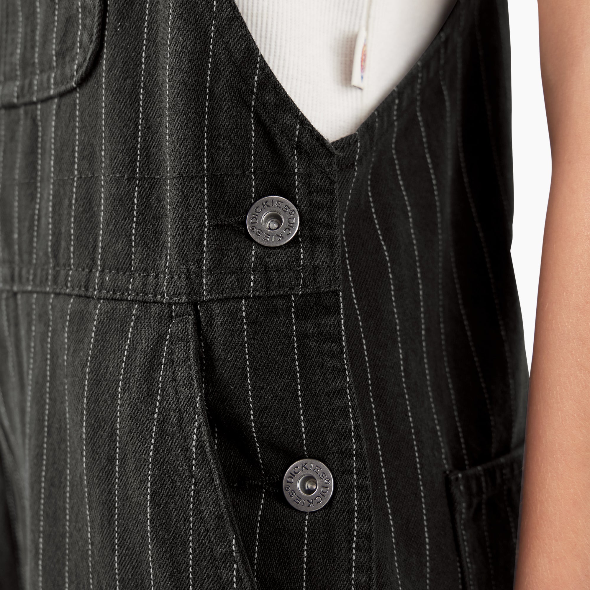 Women's Pinstripe Service Bib Overalls - 图片 11