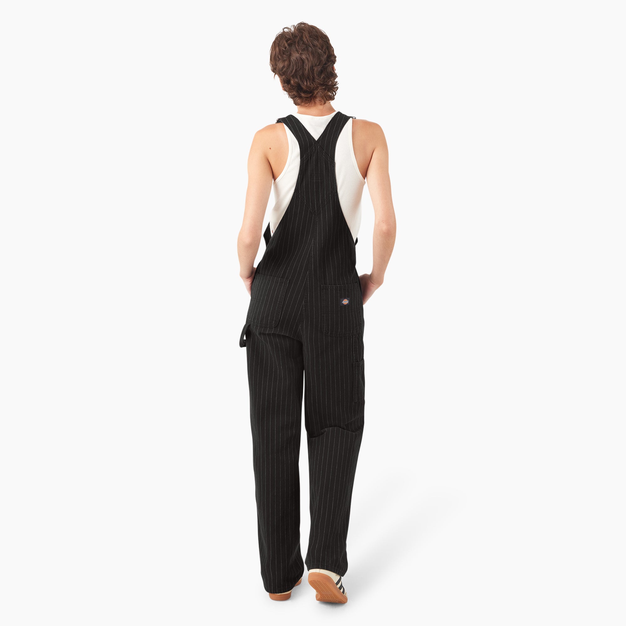 Women's Pinstripe Service Bib Overalls - 图片 6