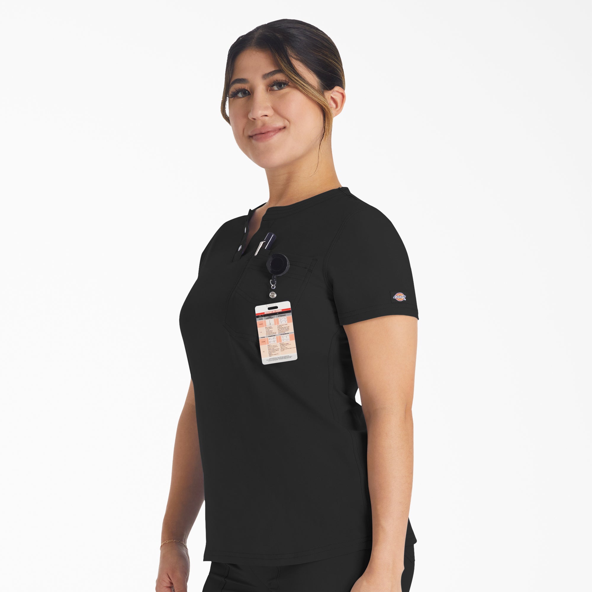 Women's EDS NXT Henley Scrub Top - 图片 3