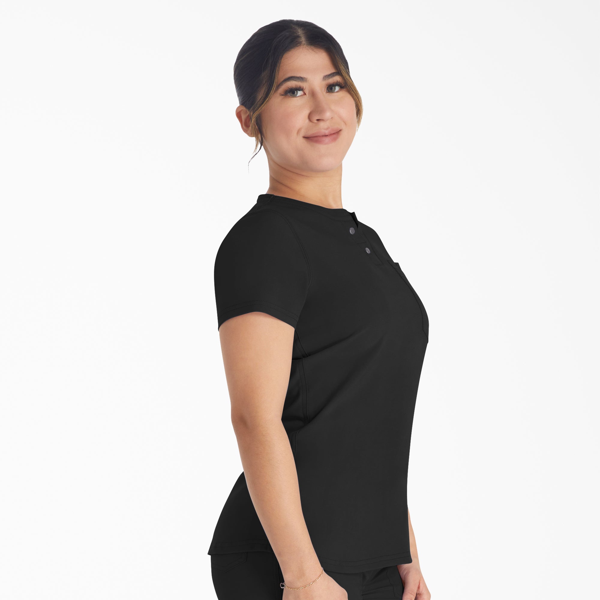 Women's EDS NXT Henley Scrub Top - 图片 4