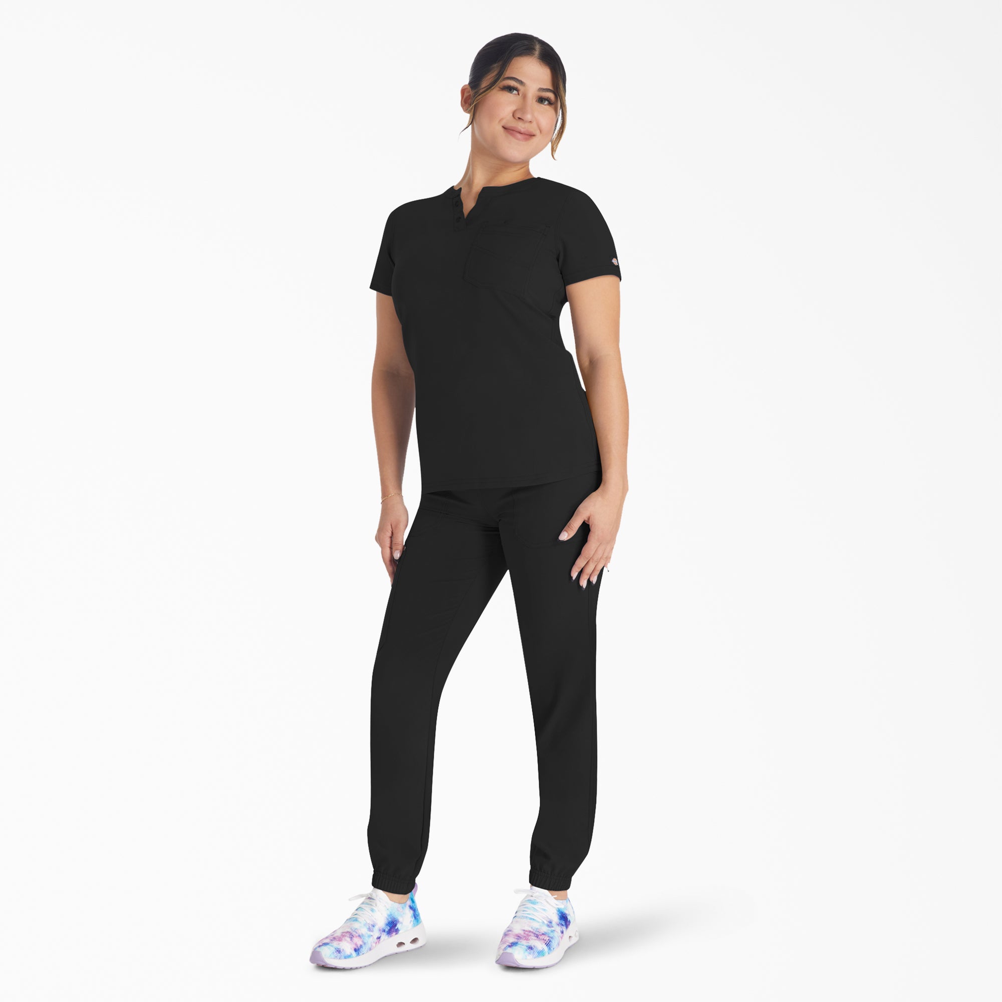 Women's EDS NXT Henley Scrub Top - 图片 6