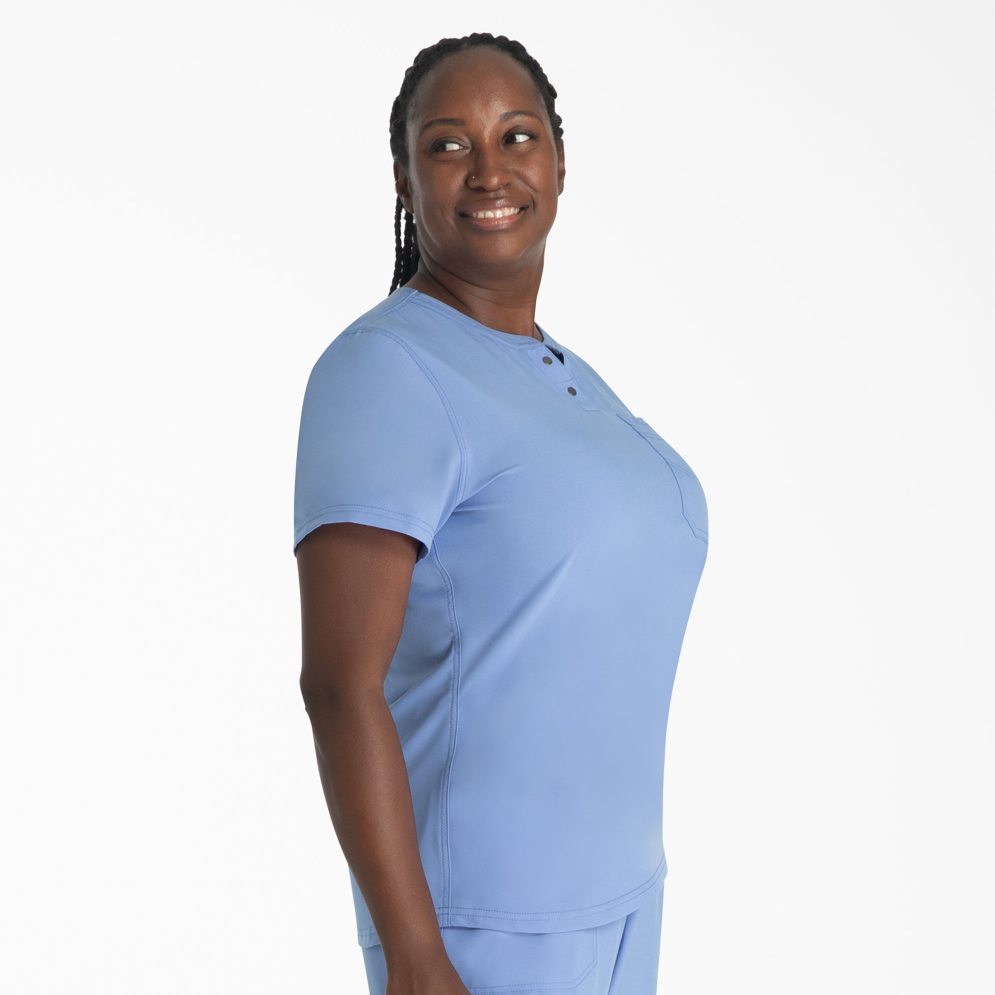 Women's EDS NXT Henley Scrub Top - 图片 4