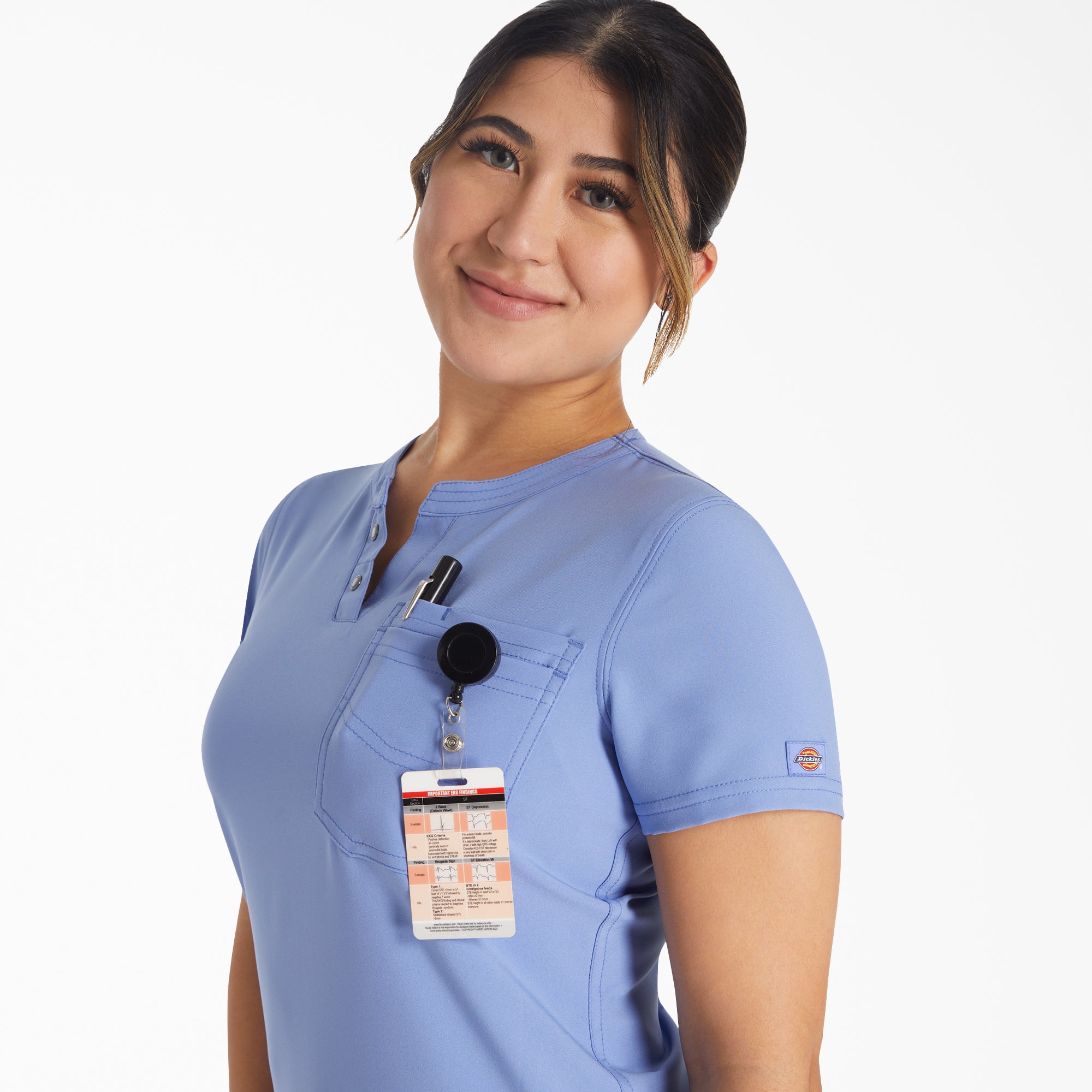 Women's EDS NXT Henley Scrub Top - 图片 6
