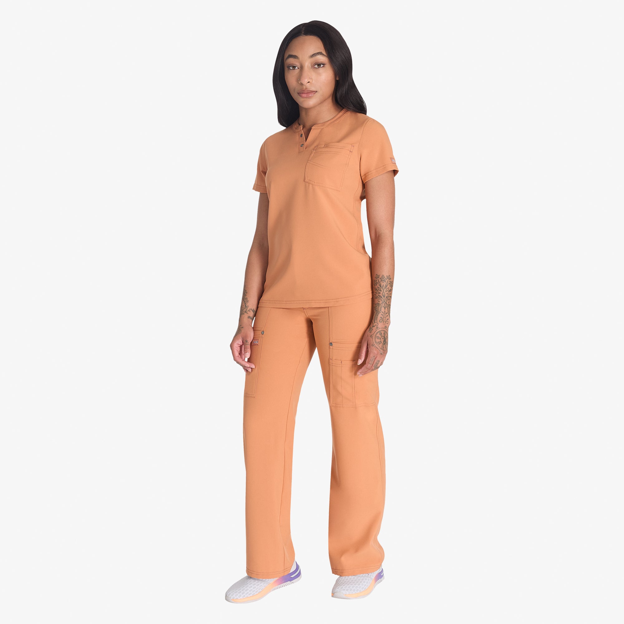 Women's EDS NXT Henley Scrub Top - 图片 5