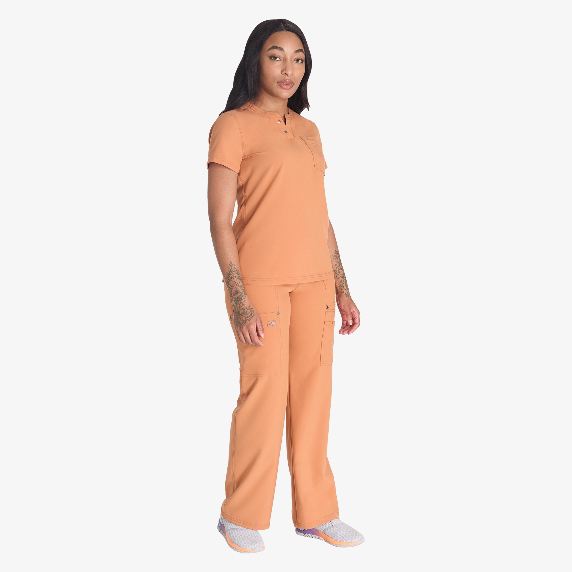 Women's EDS NXT Henley Scrub Top - 图片 6