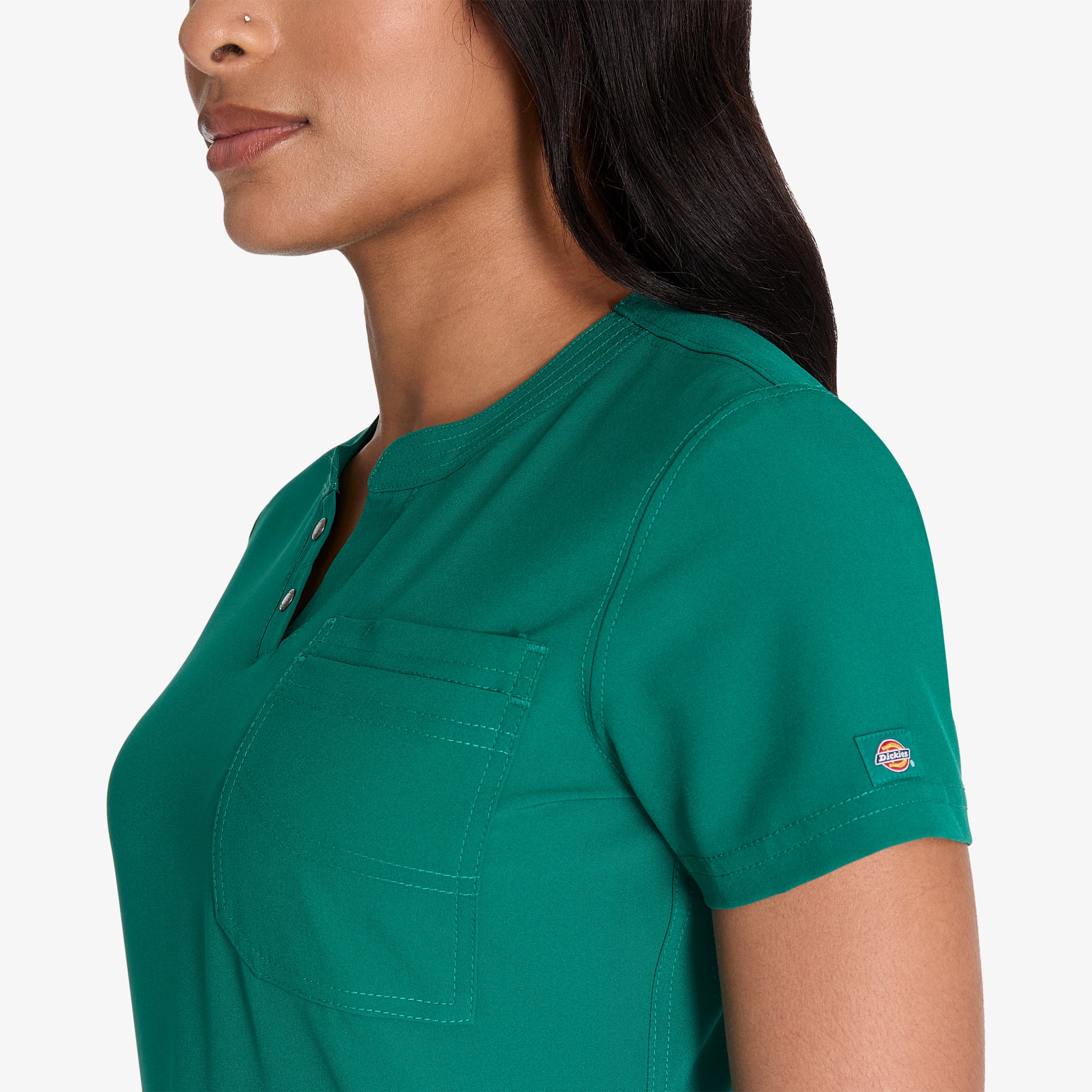 Women's EDS NXT Henley Scrub Top - 图片 6