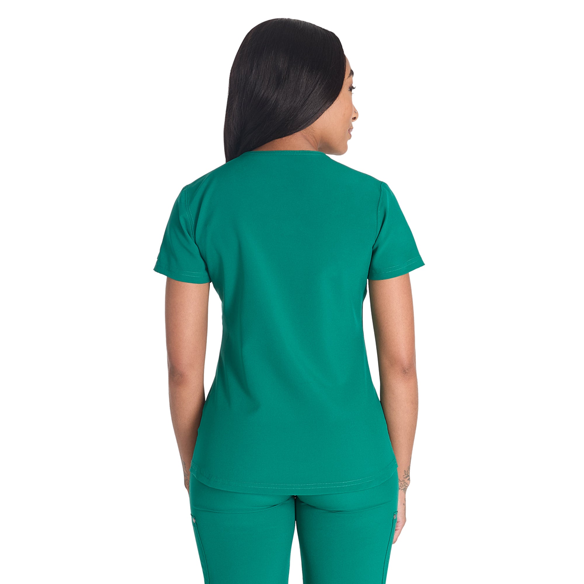 Women's EDS NXT Henley Scrub Top - 图片 2