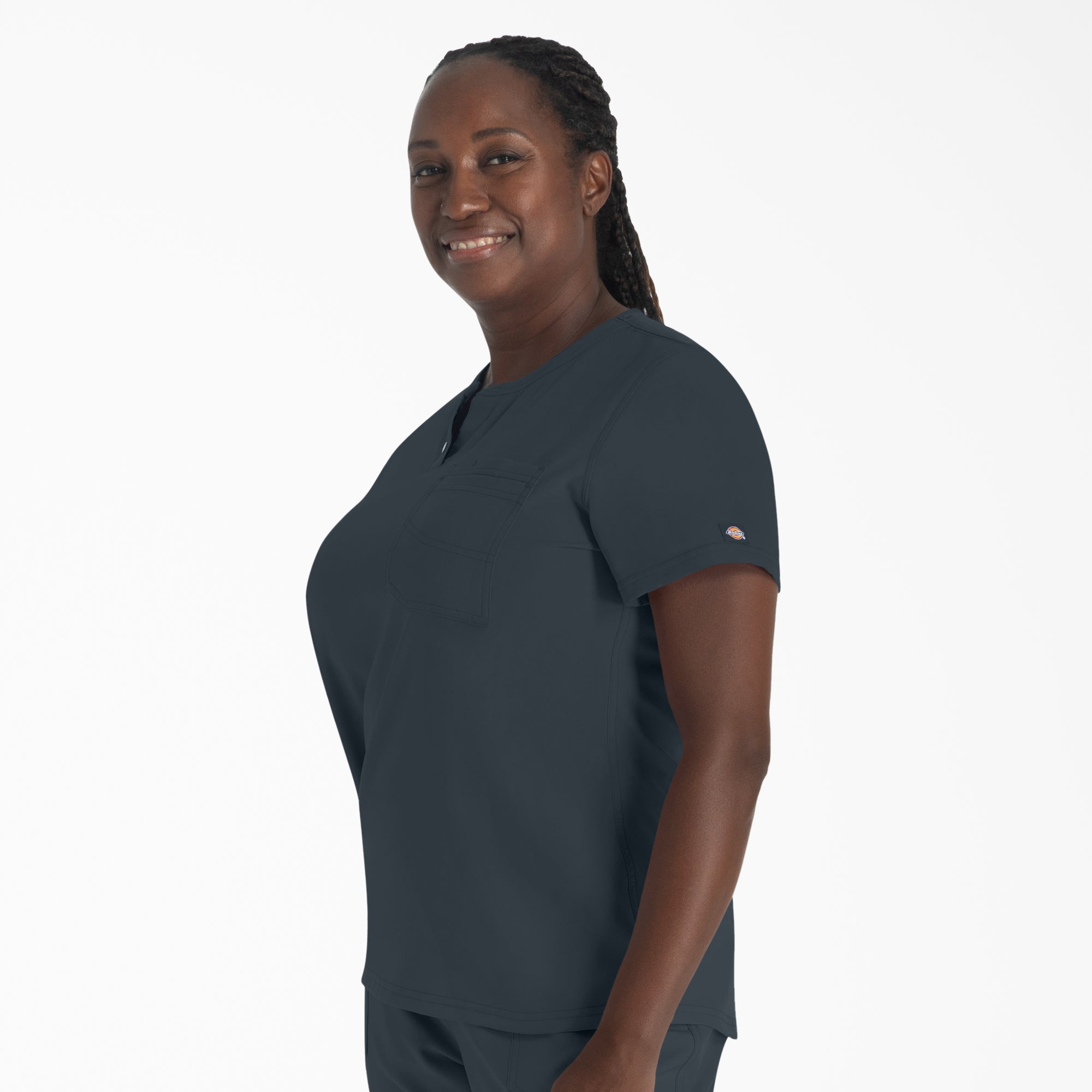 Women's EDS NXT Henley Scrub Top - 图片 3