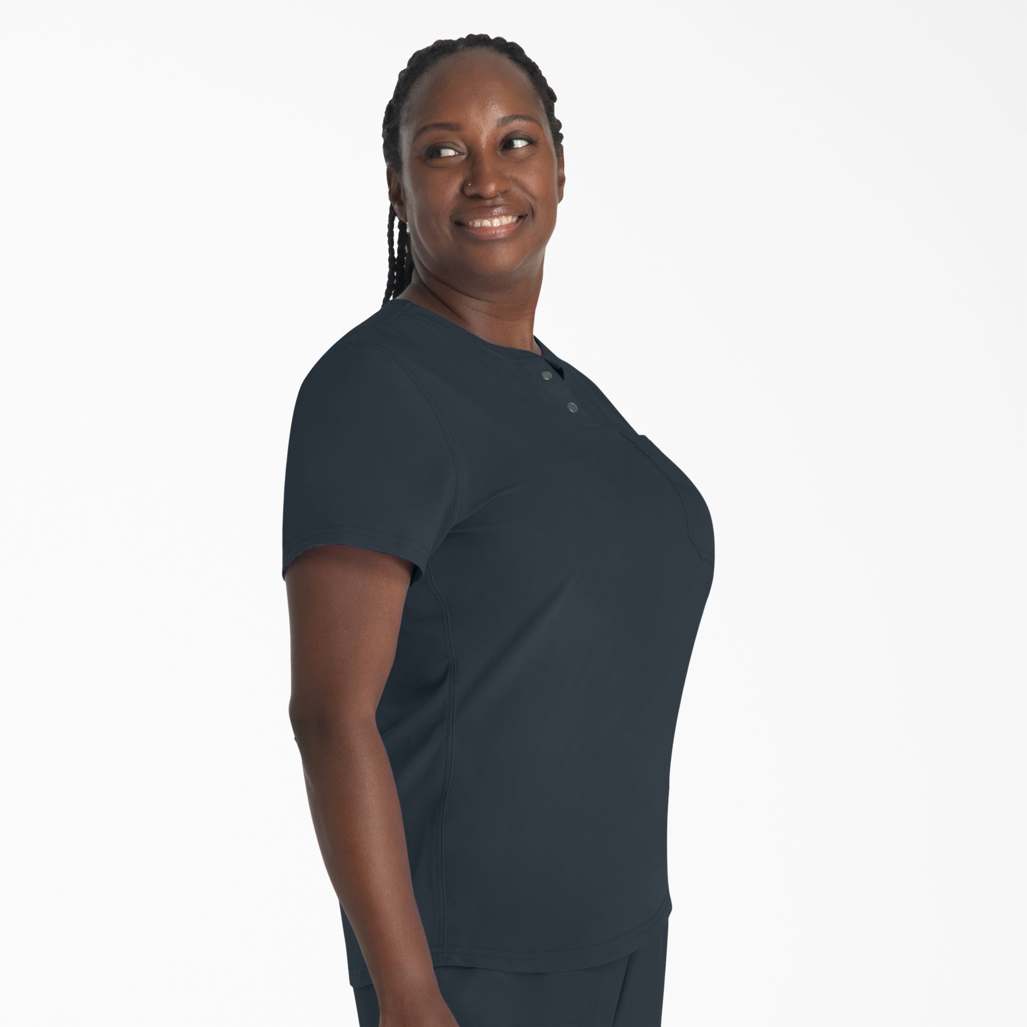 Women's EDS NXT Henley Scrub Top - 图片 4