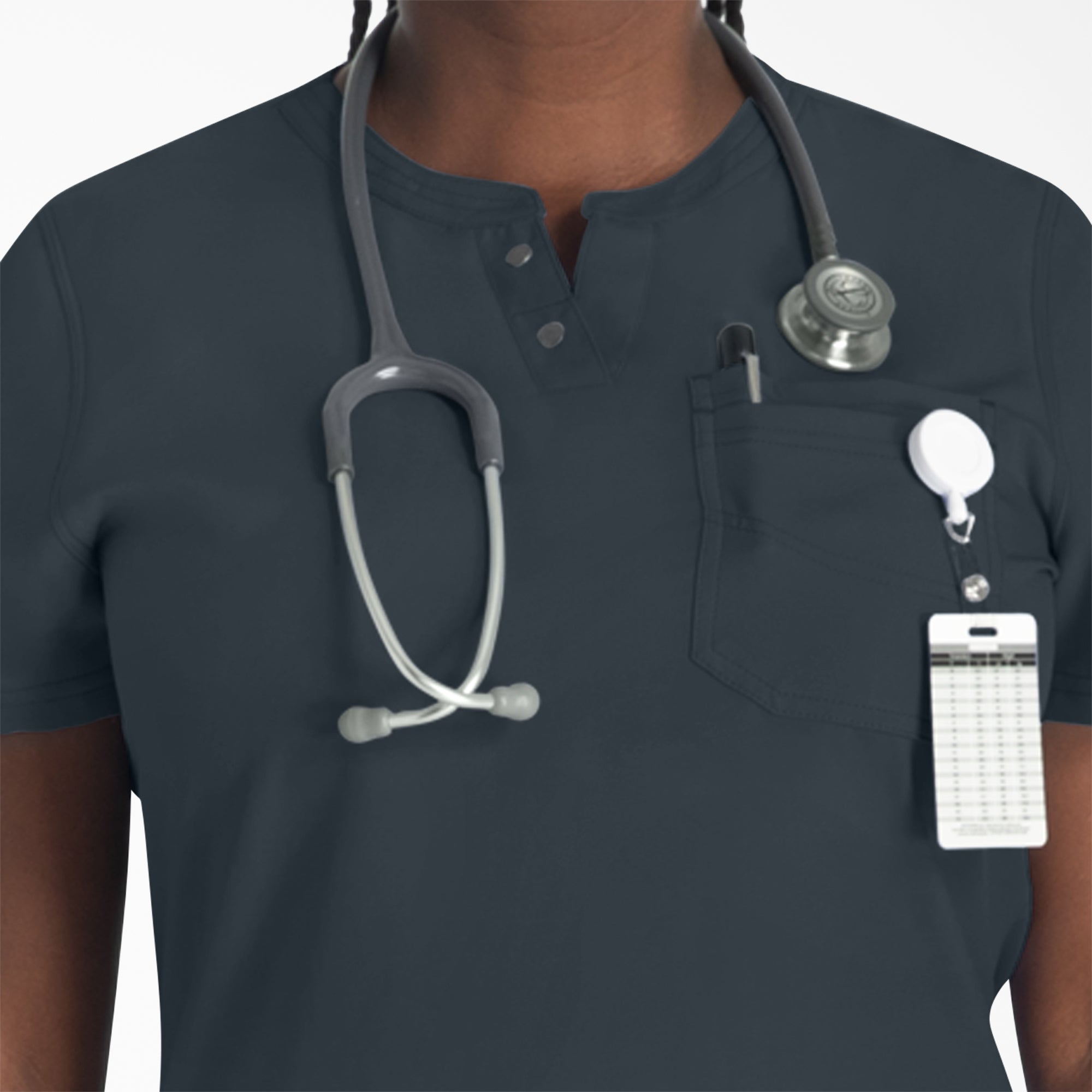 Women's EDS NXT Henley Scrub Top - 图片 6