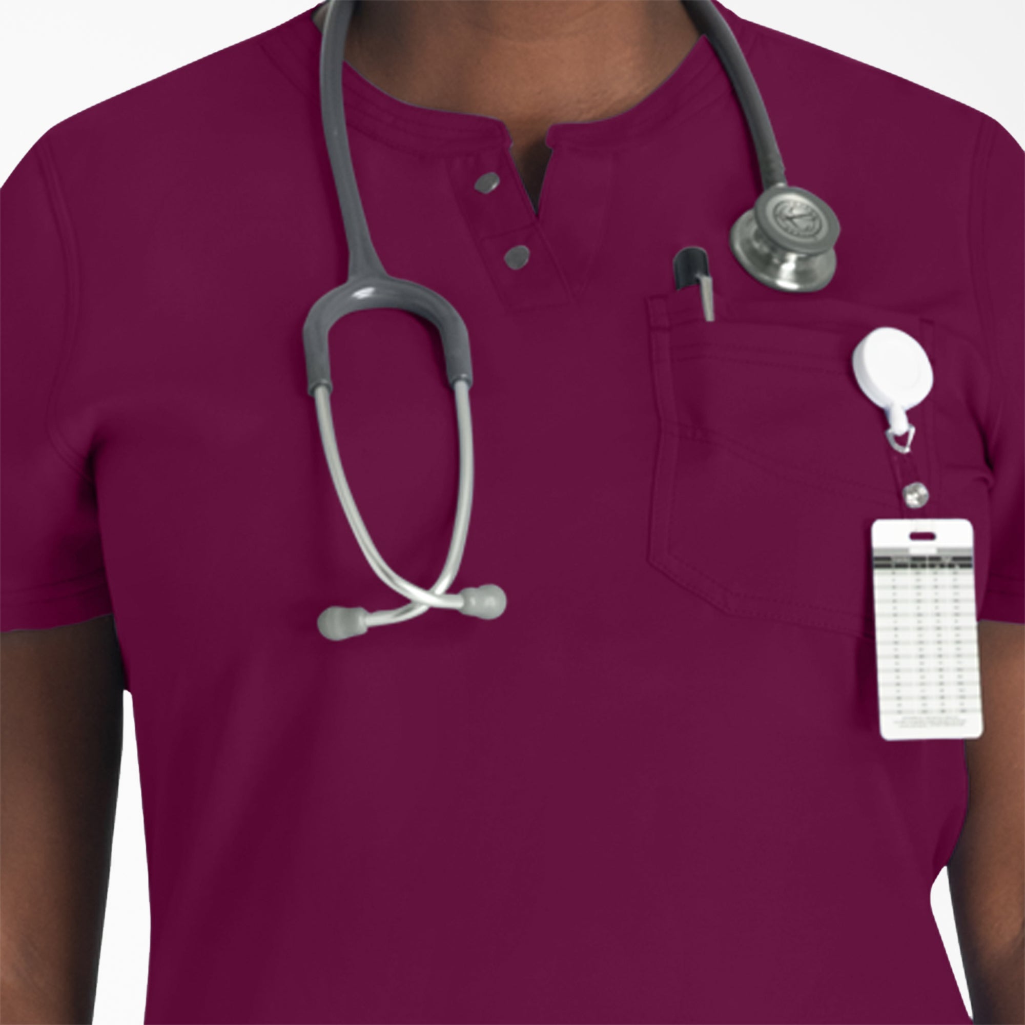 Women's EDS NXT Henley Scrub Top - 图片 6