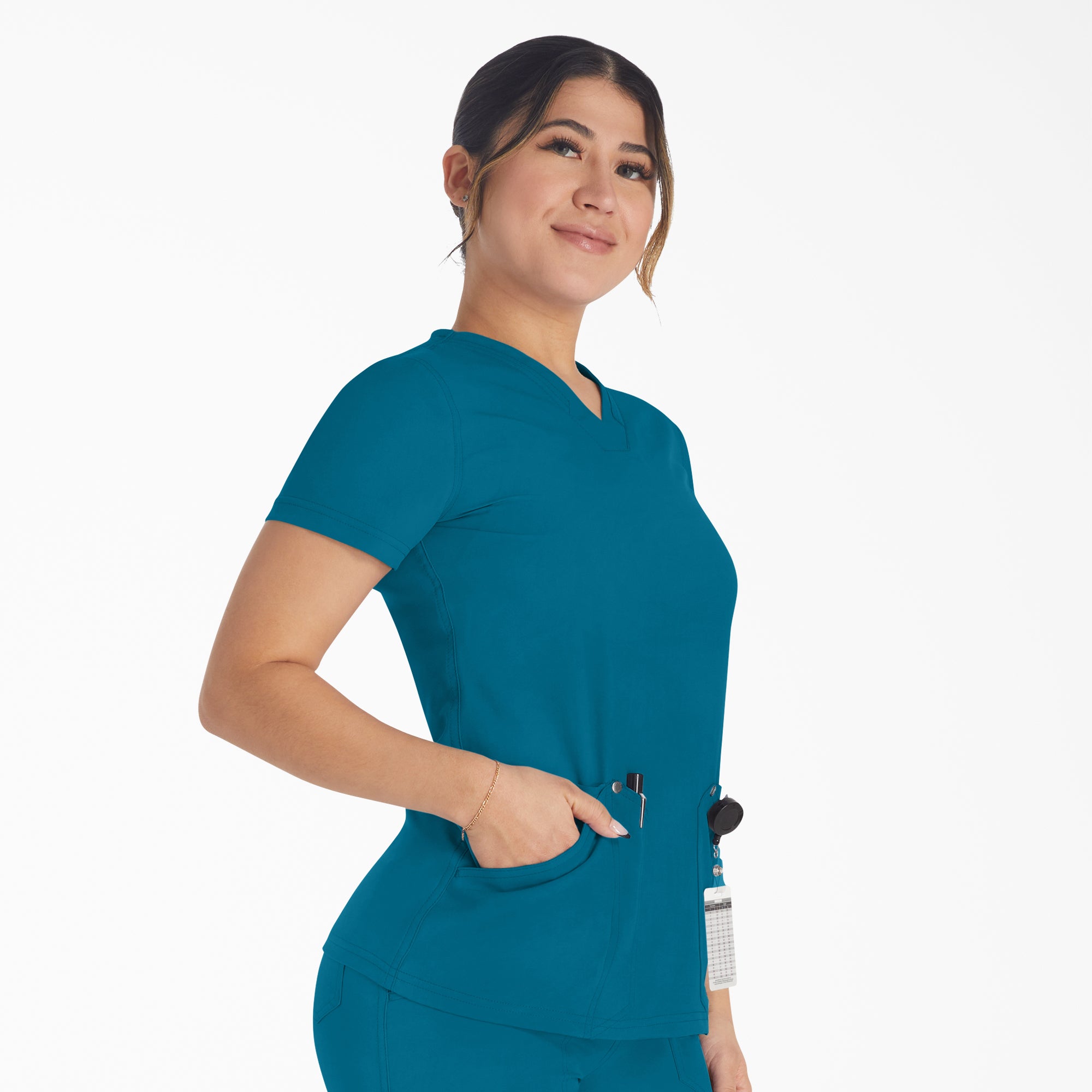 Women's EDS NXT V-Neck Scrub Top - 图片 4