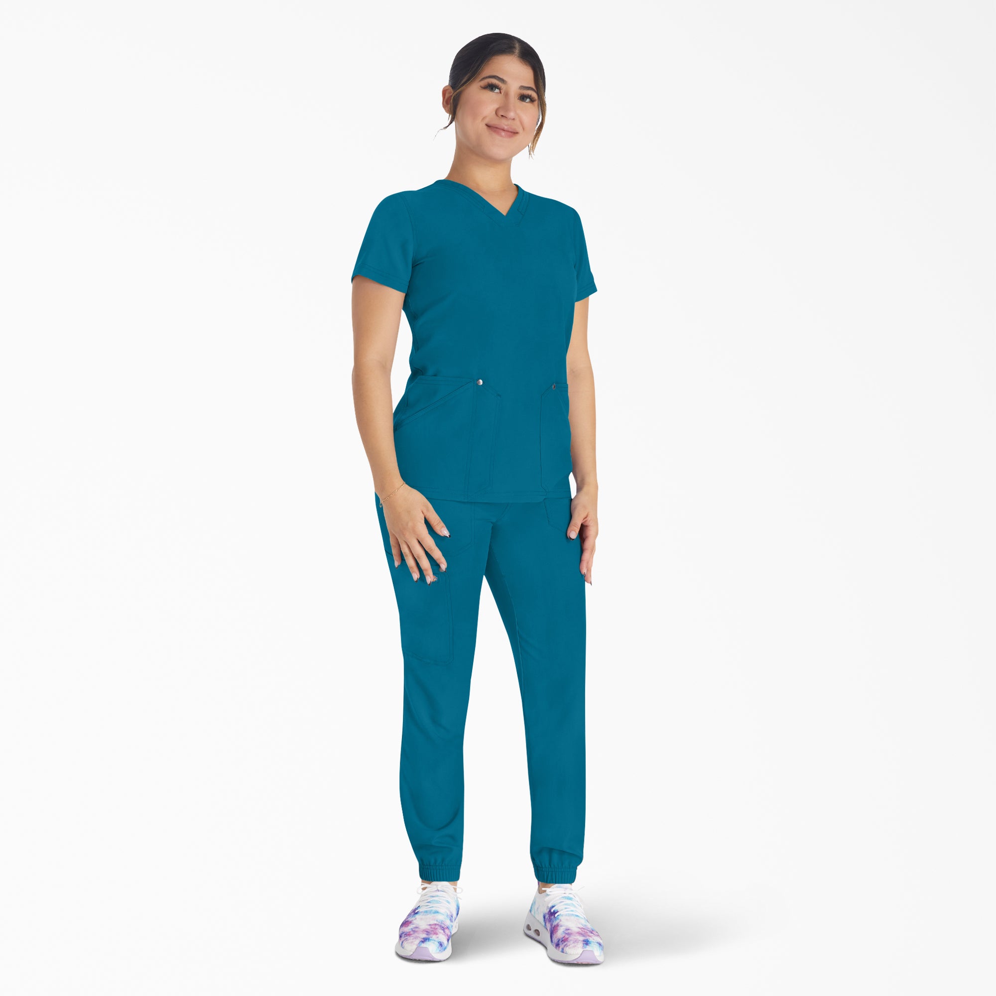 Women's EDS NXT V-Neck Scrub Top - 图片 5