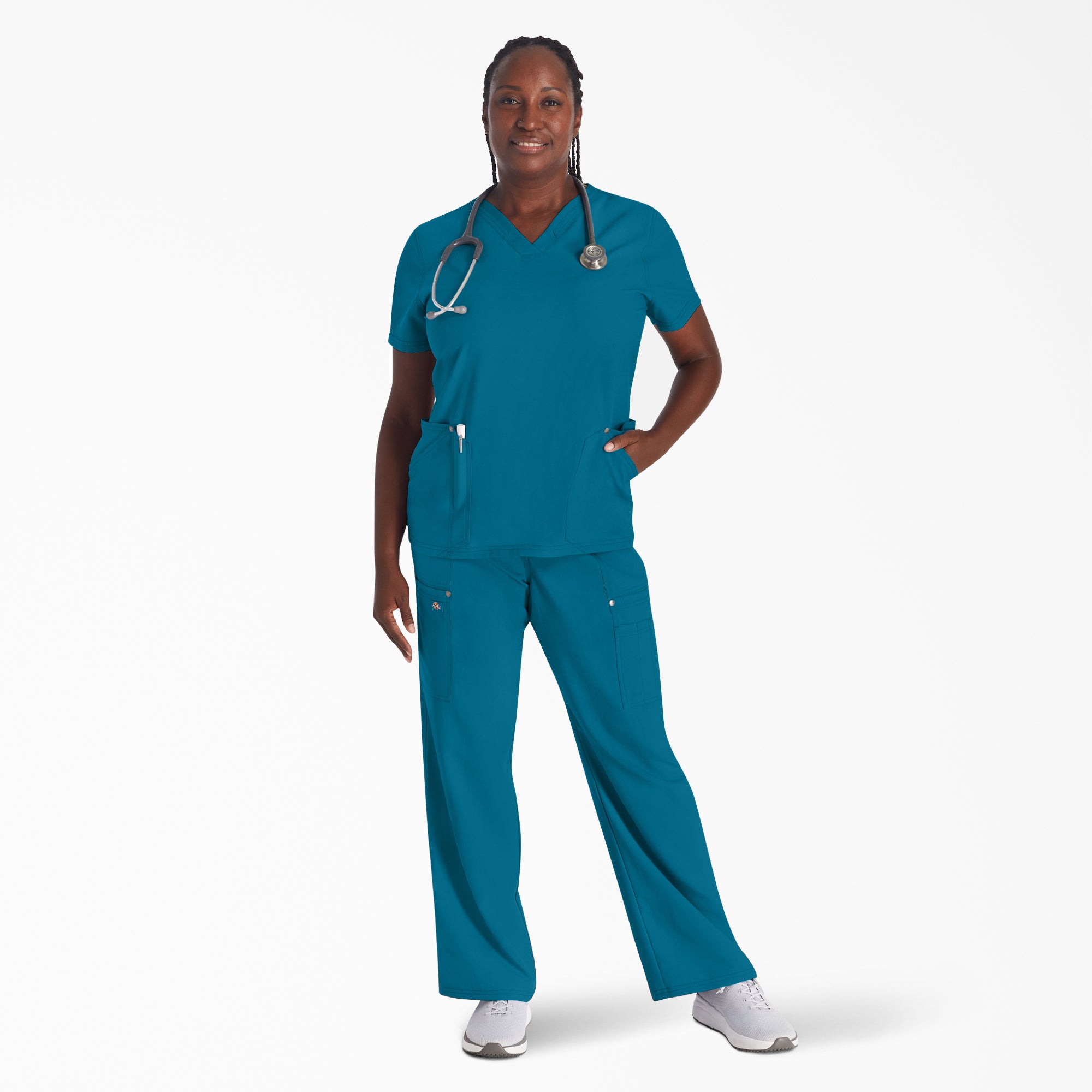 Women's EDS NXT V-Neck Scrub Top - 图片 7