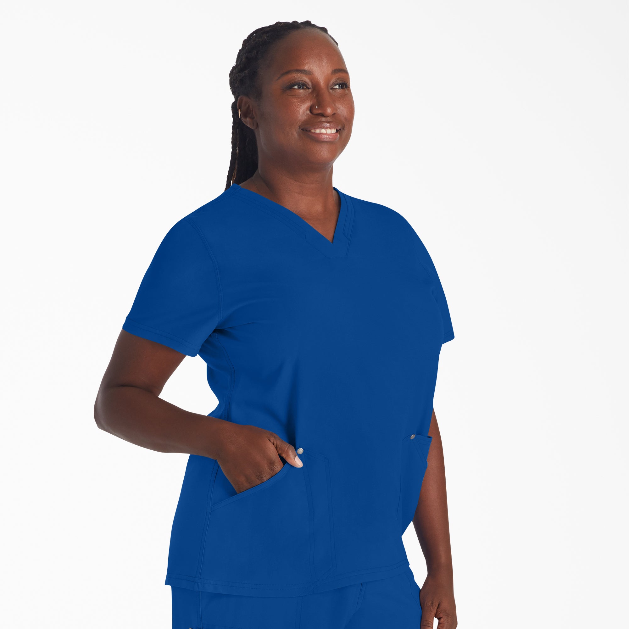 Women's EDS NXT V-Neck Scrub Top - 图片 4