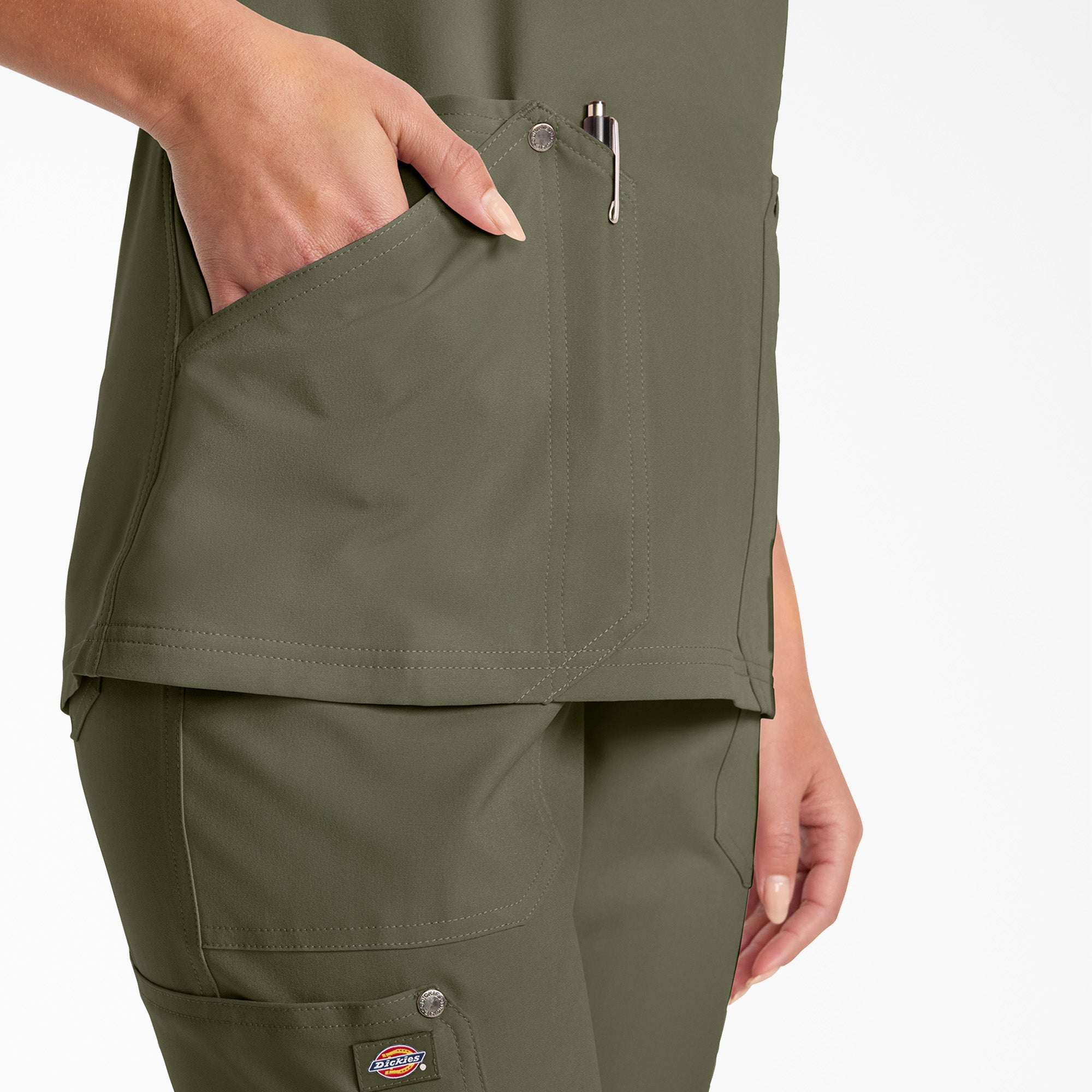 Women's EDS NXT V-Neck Scrub Top - 图片 8