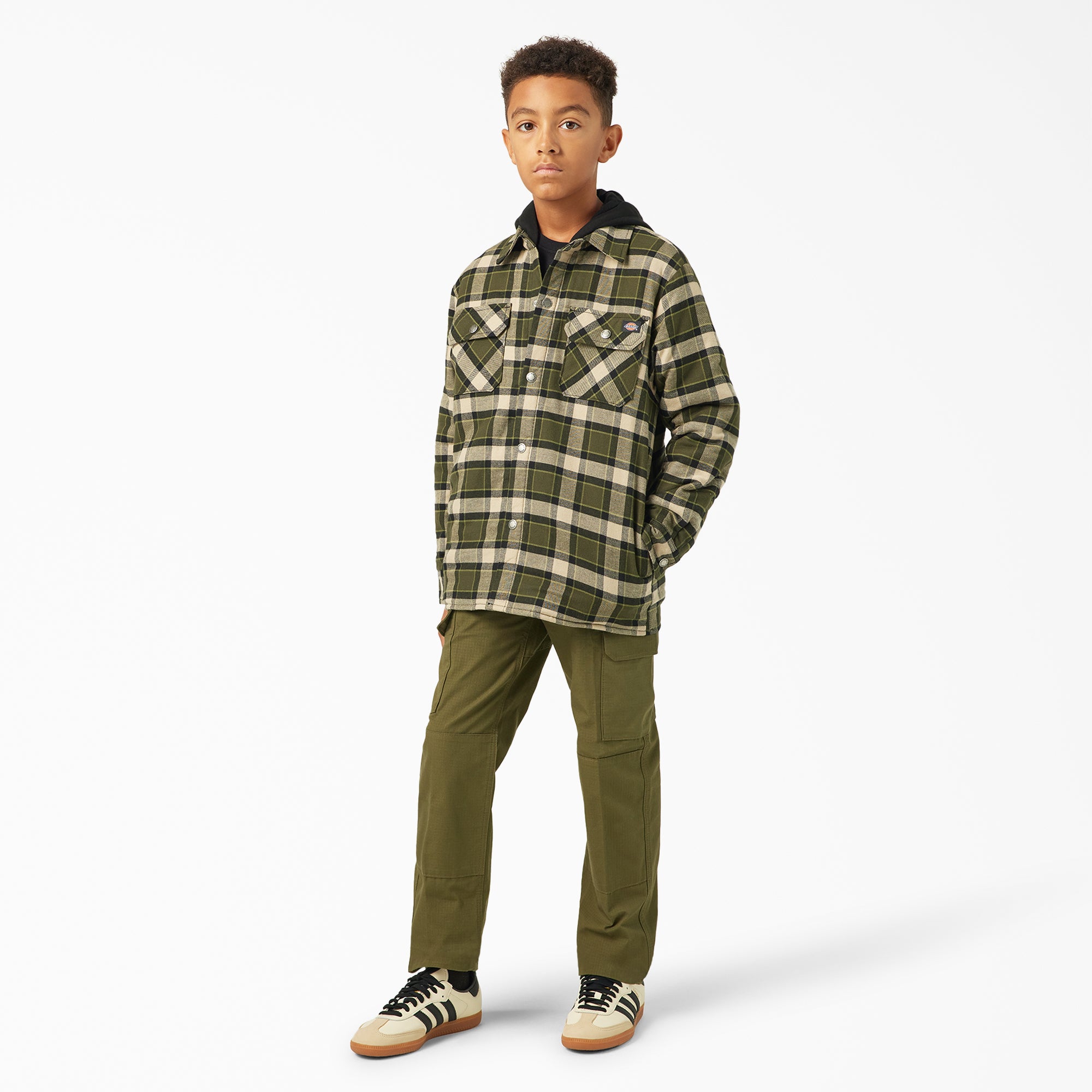 Boys' Flannel Shirt Jacket - 图片 4