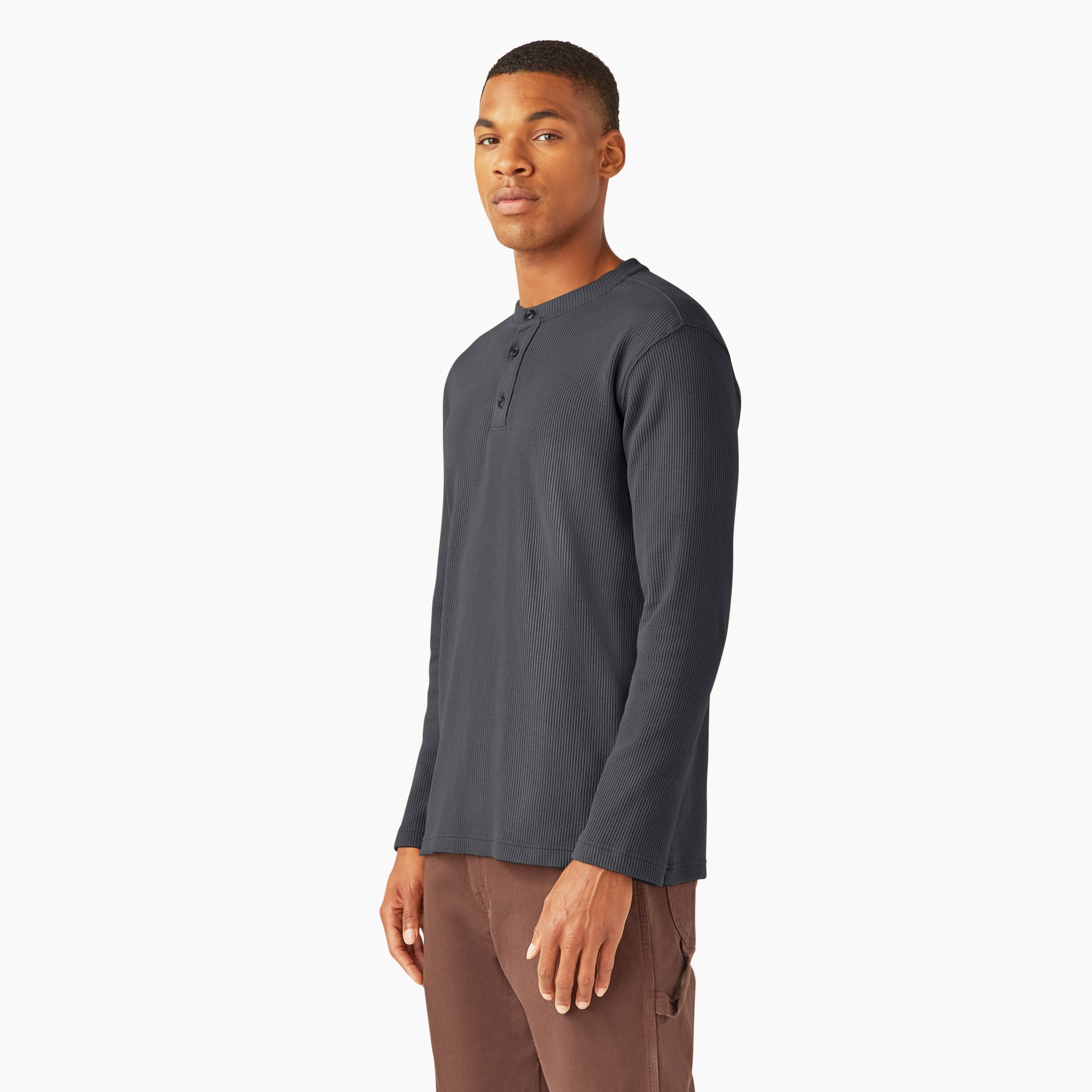 Henley Thermal Shirt - 图片 2