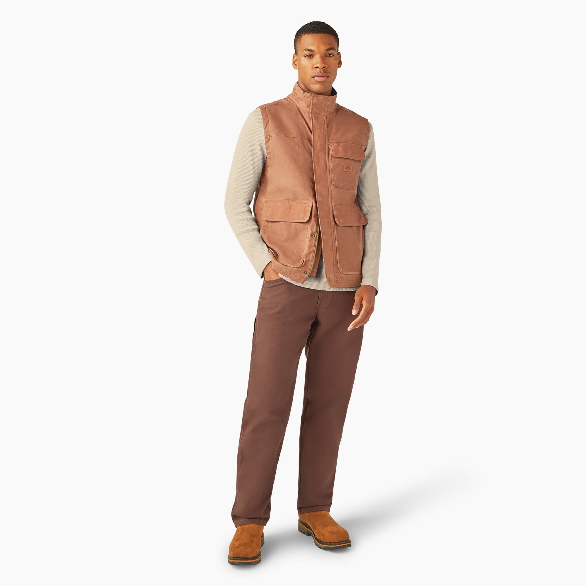 Fully Waxed Canvas Vest - 图片 4