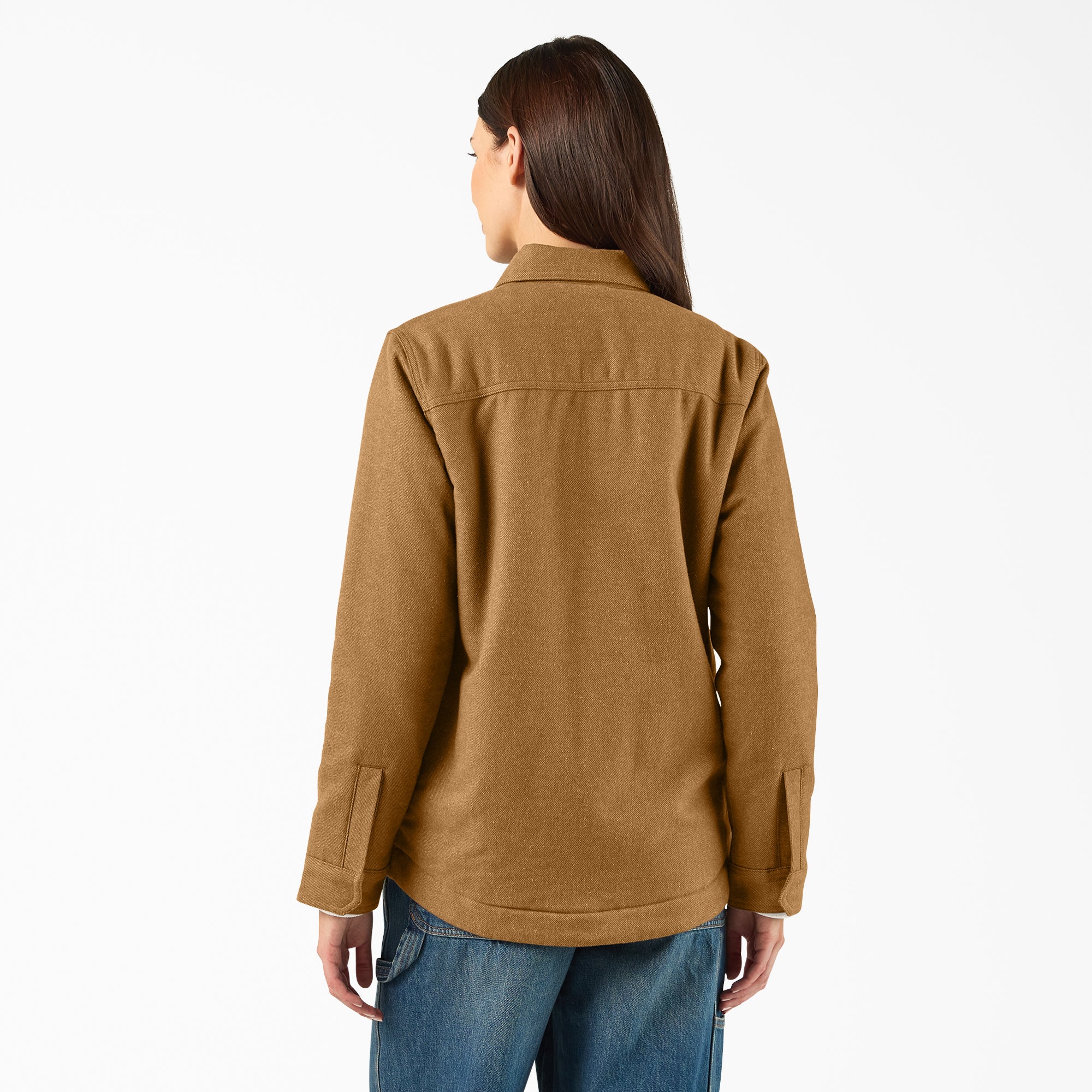 Women's Fleece Lined Flannel Chore Coat - 图片 2