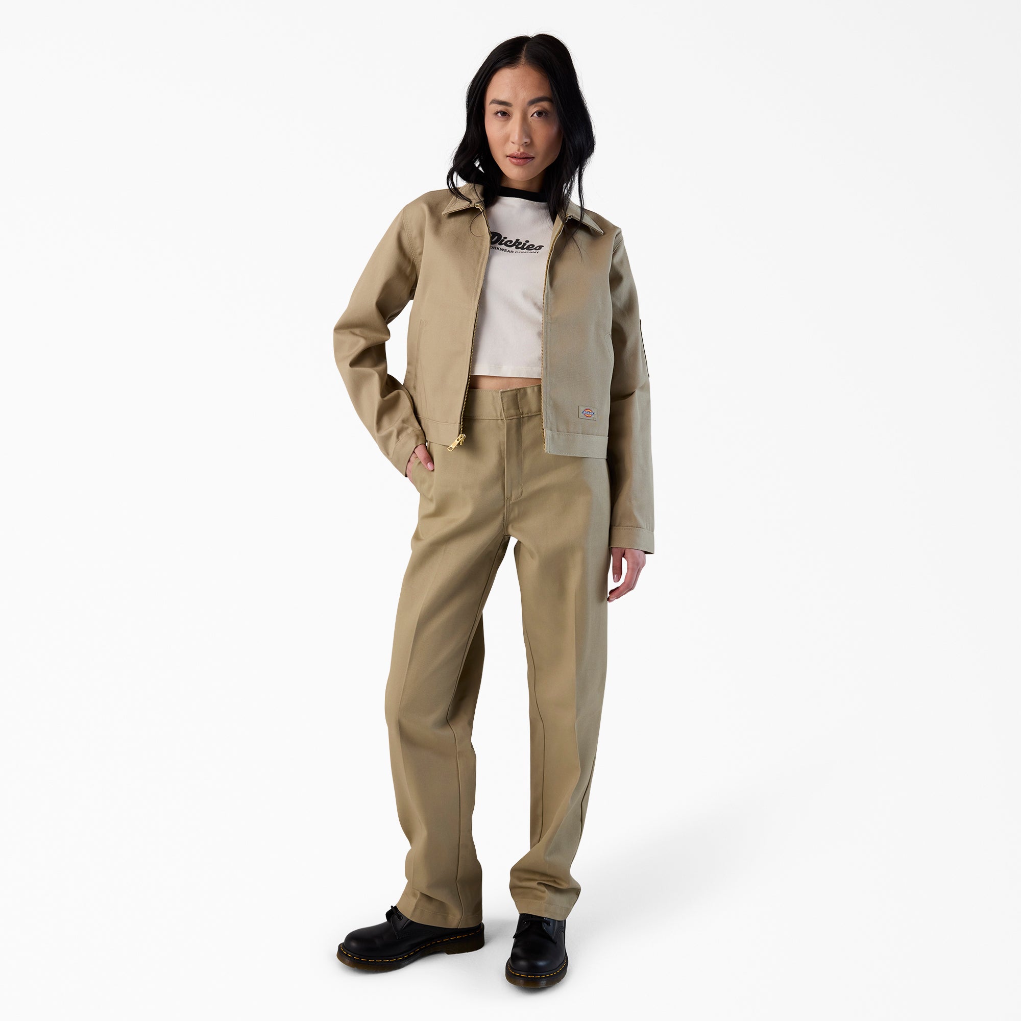 Women's Unlined Cropped Eisenhower Jacket - 图片 3