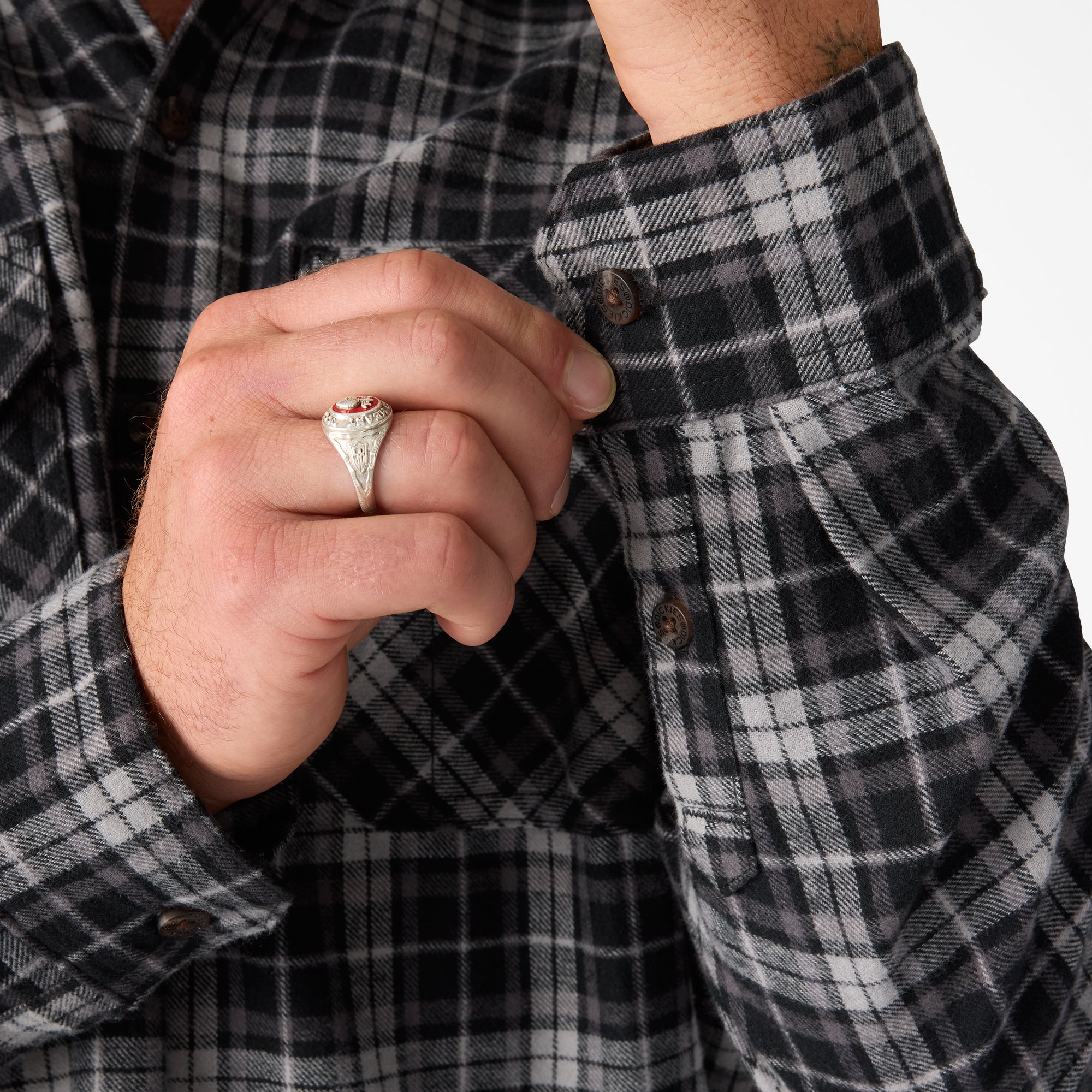 Long Sleeve Flannel Work Shirt - 图片 6