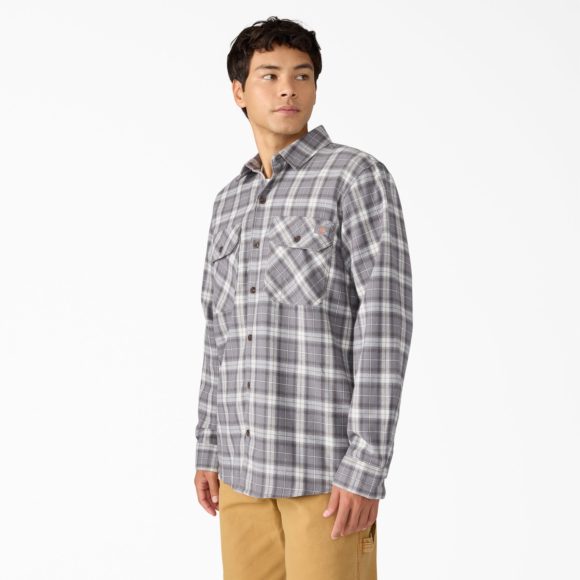 Long Sleeve Flannel Work Shirt - 图片 3
