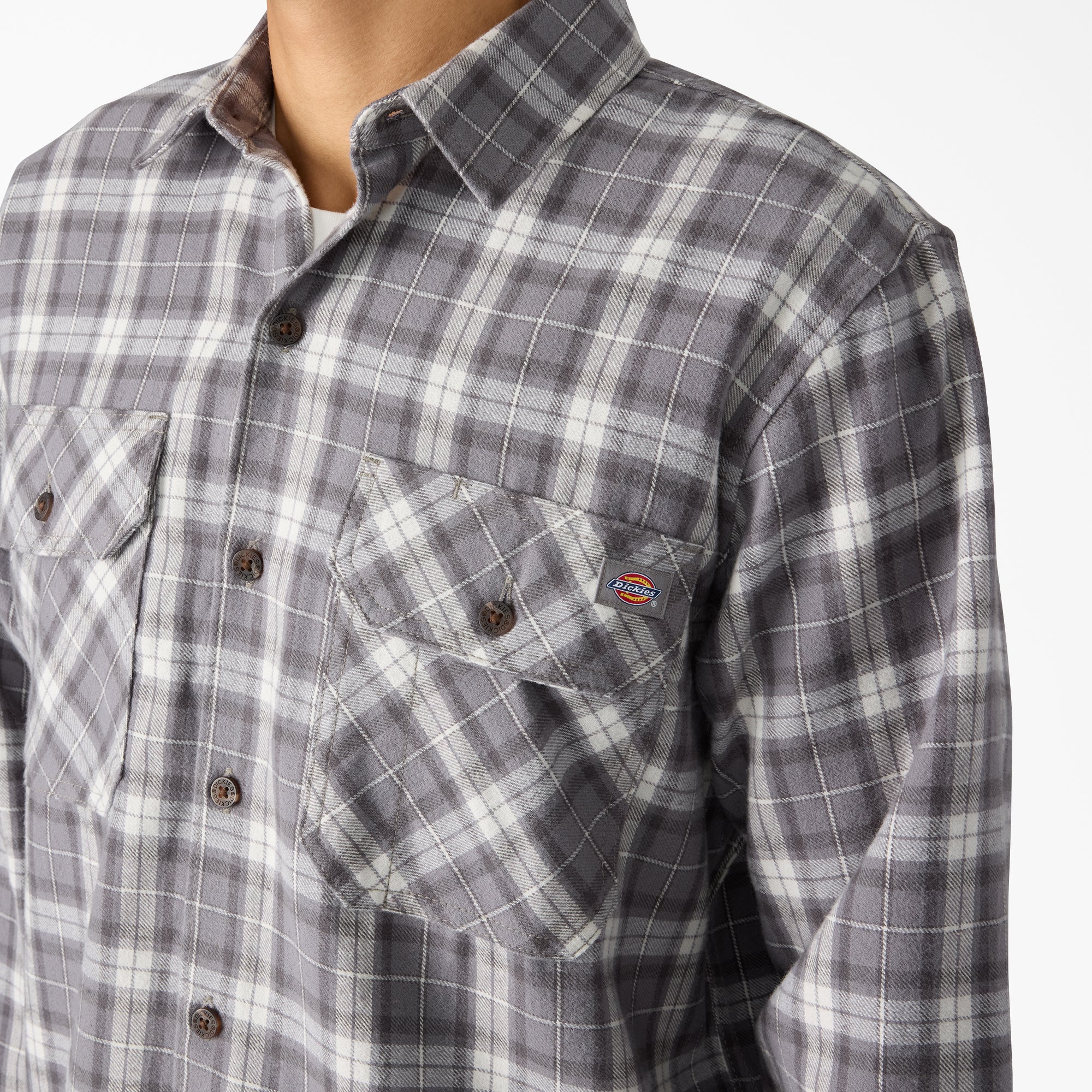 Long Sleeve Flannel Work Shirt - 图片 5