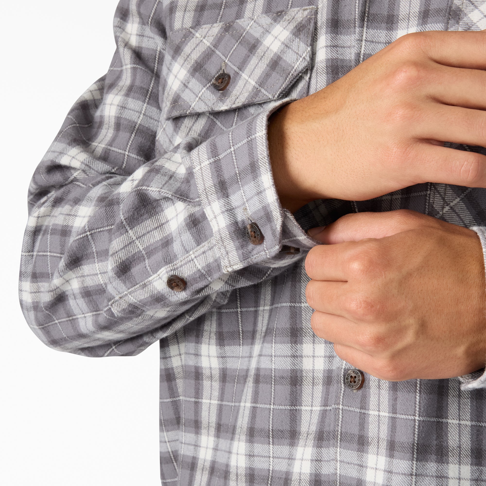 Long Sleeve Flannel Work Shirt - 图片 6