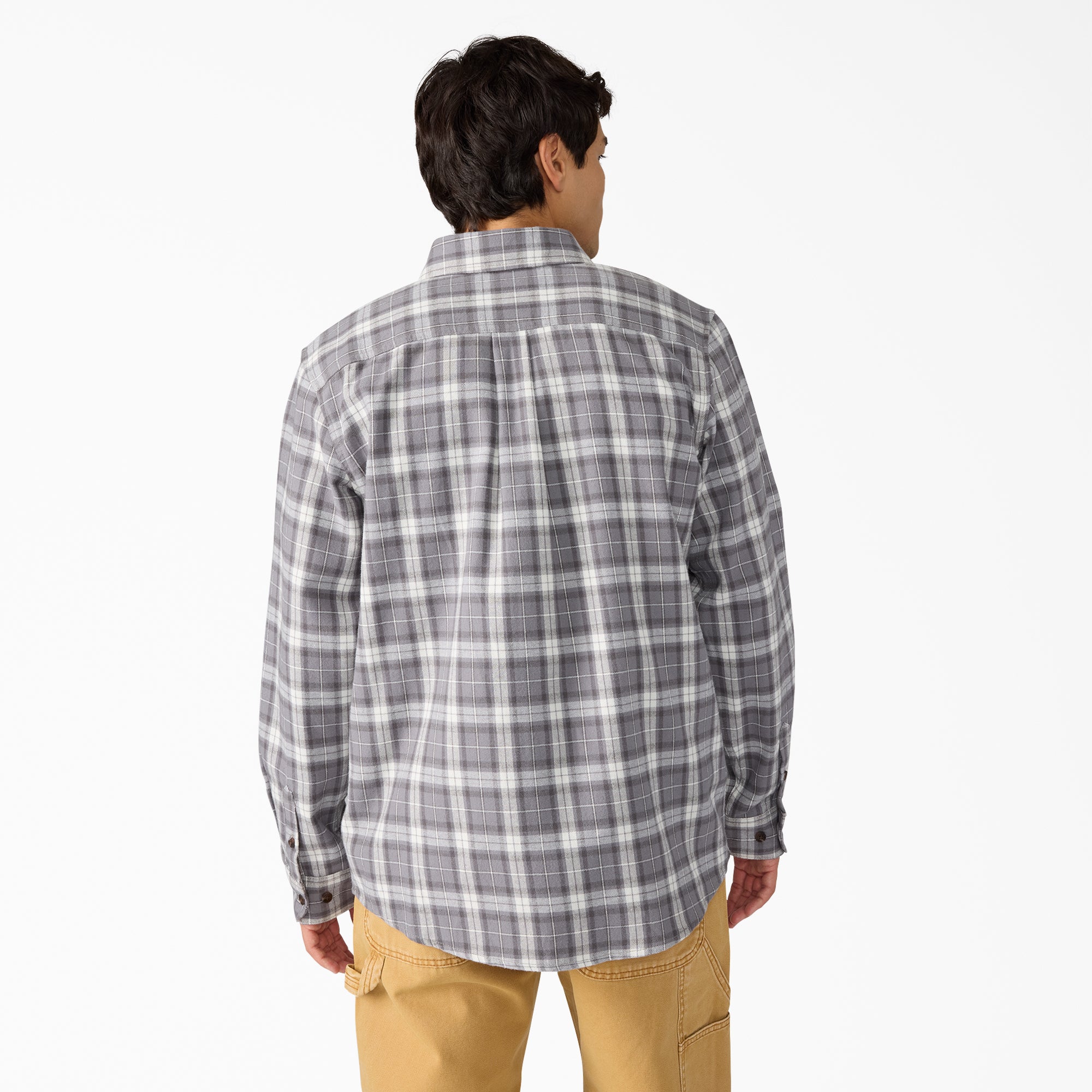 Long Sleeve Flannel Work Shirt - 图片 2