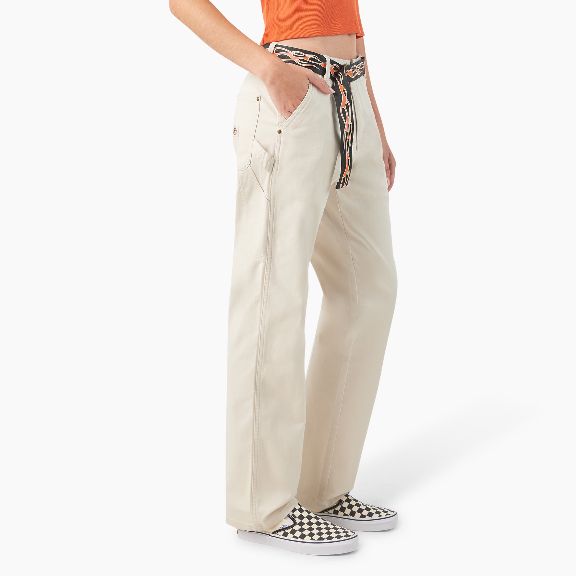 Dickies x Harley-Davidson Women's Carpenter Pants with Belt - 图片 4
