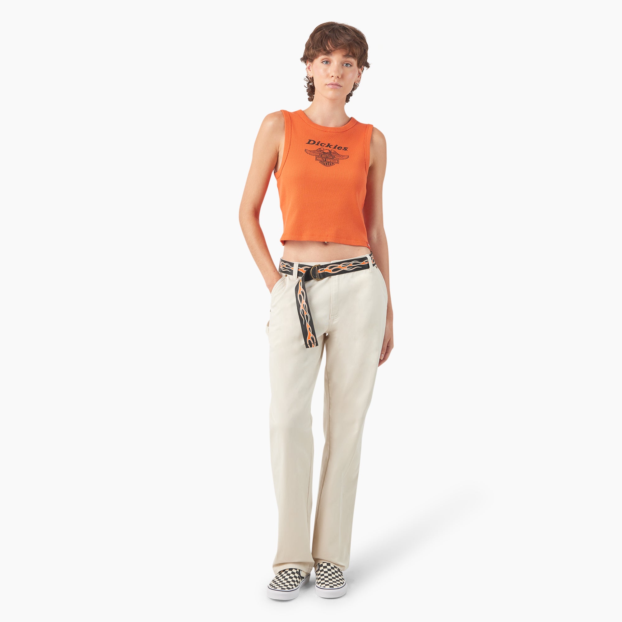 Dickies x Harley-Davidson Women's Carpenter Pants with Belt - 图片 5