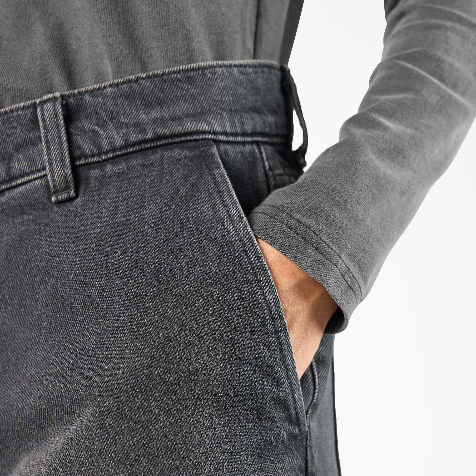 Women's Loose Fit Double Knee Jeans - 图片 8