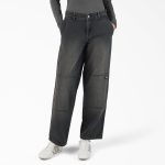 Women's Loose Fit Double Knee Jeans