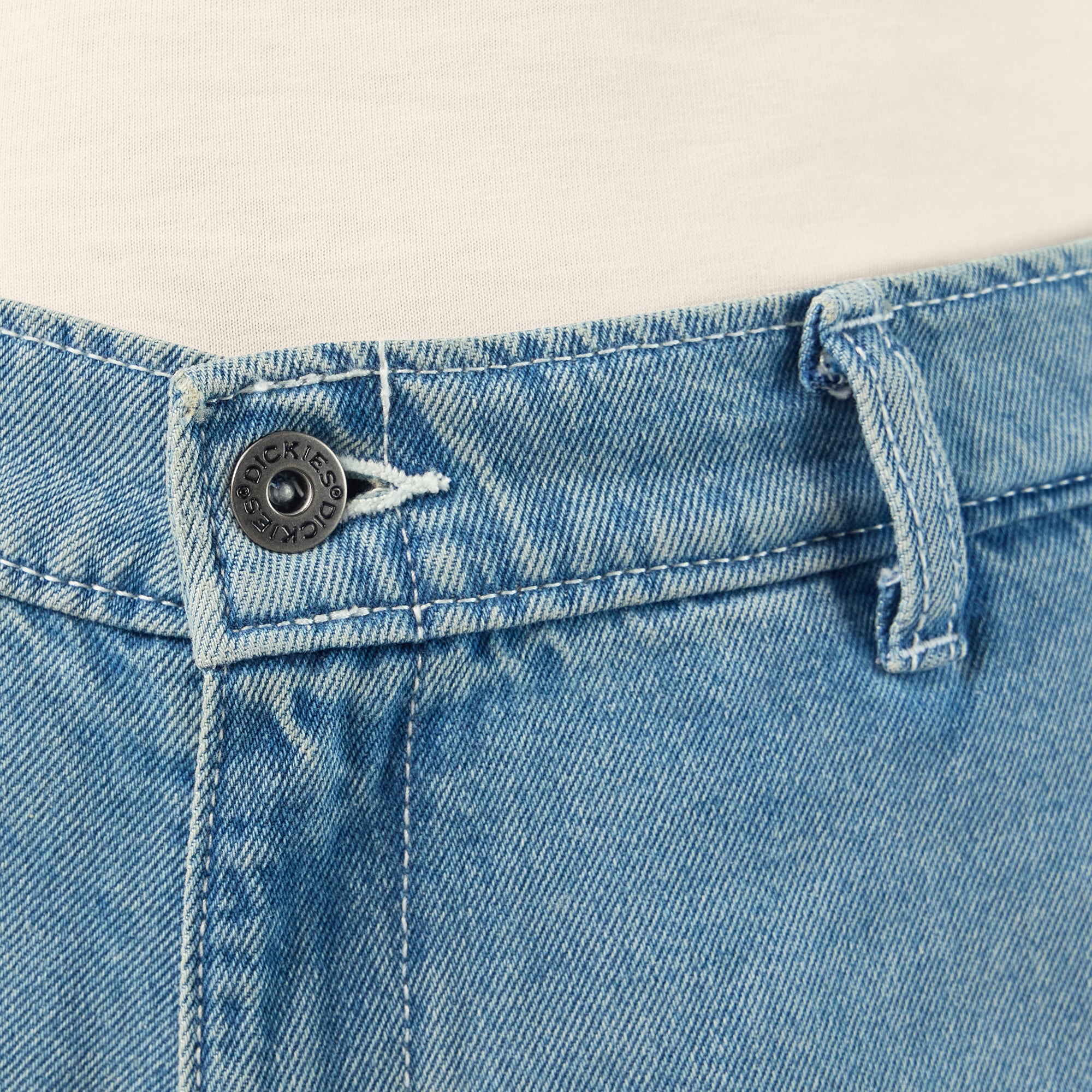 Women's Loose Fit Double Knee Jeans - 图片 7