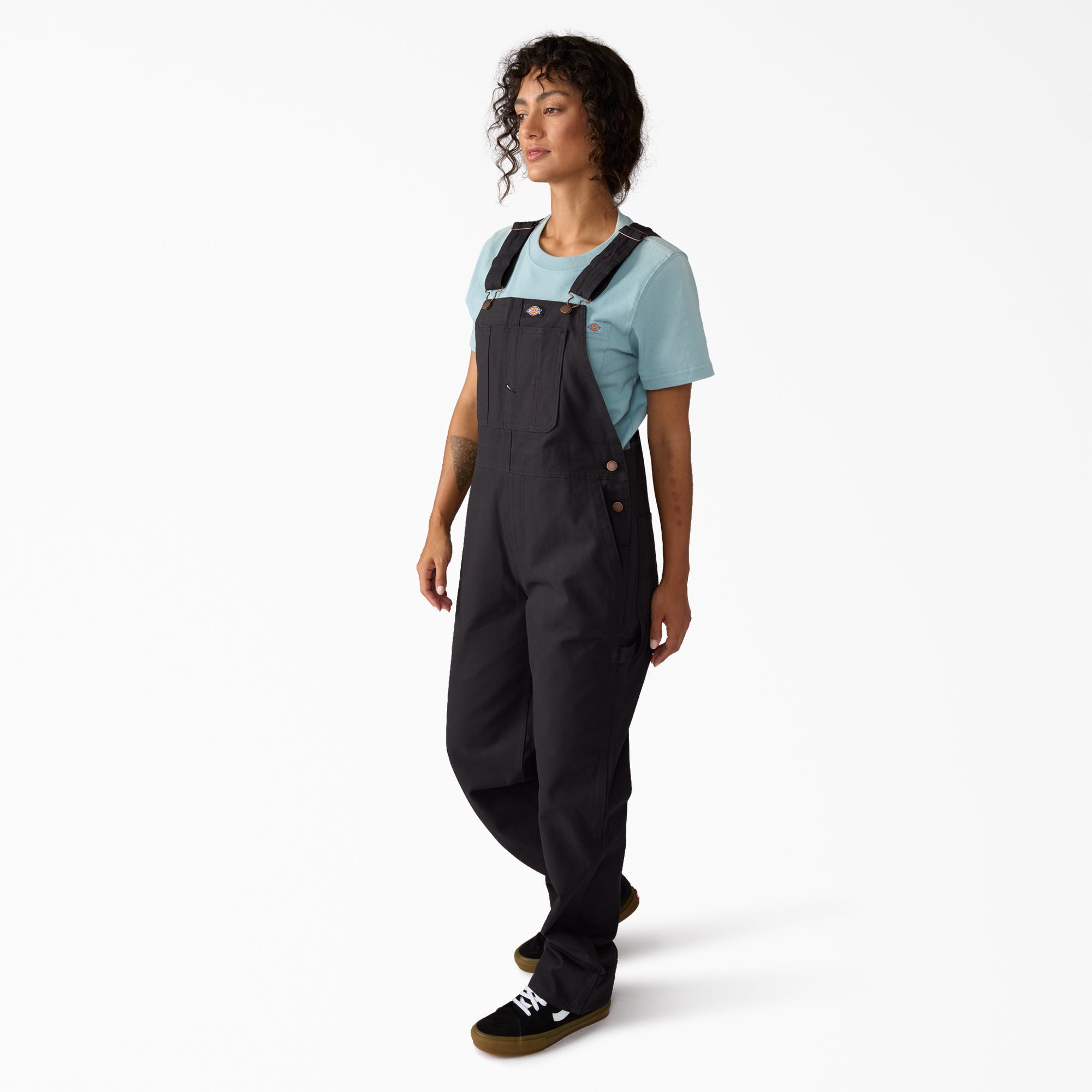 Women's Relaxed Fit Bib Overalls - 图片 3